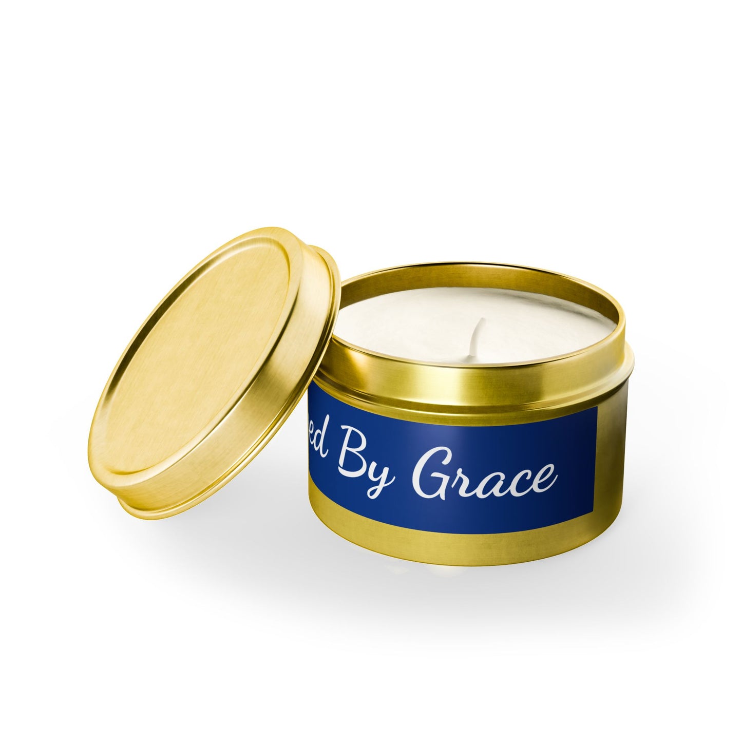 Tranquil Tin Candles – Saved By Grace, Relaxation Gifts, Home Fragrance, Self-Care Treats, Spiritual Wellness, Inspirational Decor