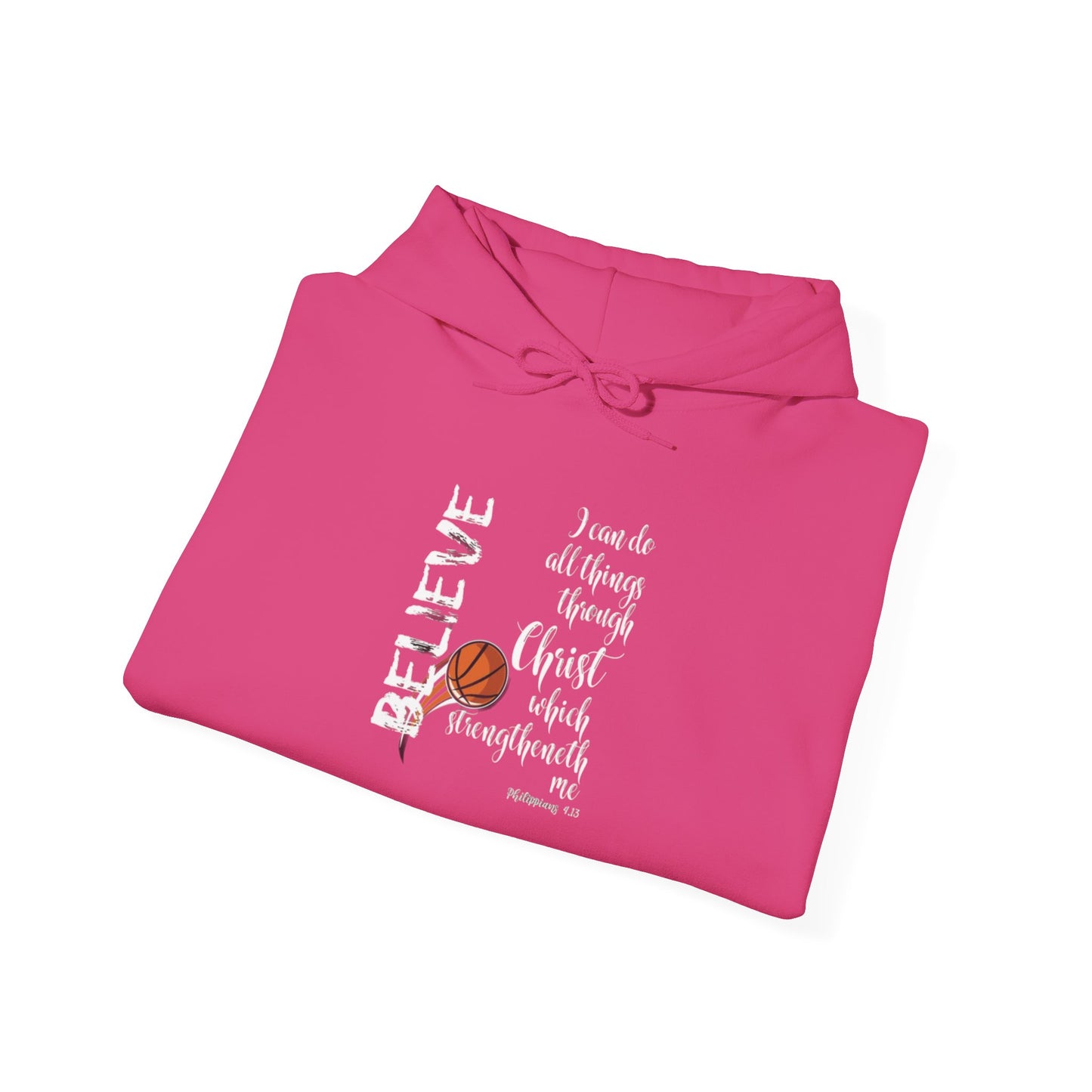 Inspirational Hooded Sweatshirt: Believe in Yourself, Unisex Sweatshirt, Motivational Apparel, Gift for Encouragement, Cozy Hoodie