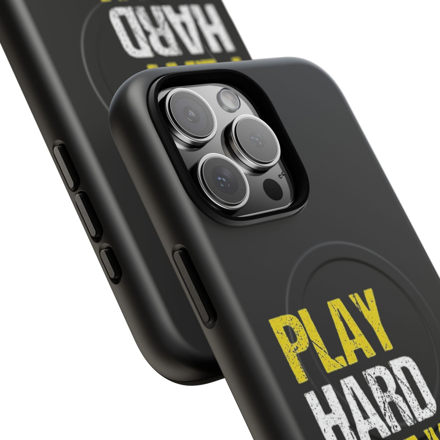 Tough Magnetic Phone Case, Play Hard Pray Harder, Durable Protection, Gifts for Gamers, Sports Enthusiasts, Everyday Use