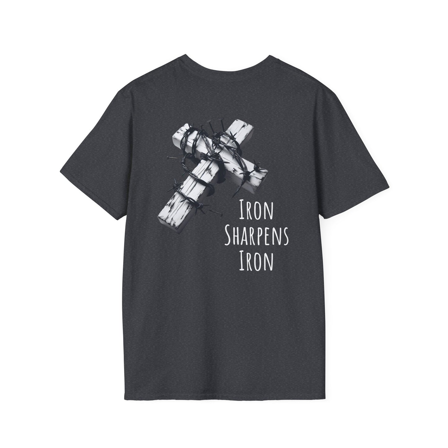 Unisex Inspirational Graphic T-Shirt, Faith-Based Tee, Gift for Friends, Iron Sharpens Iron Shirt, Casual Wear, Motivational T-Shirt