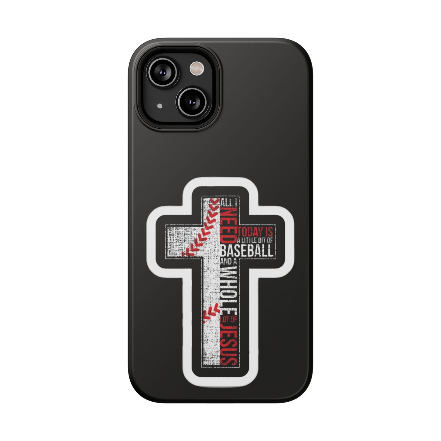 Baseball-themed Phone Case, Religious Cell Phone Cover, Impact-Resistant Case for Sports Lovers, Christian Gifts, Durable Mobile Accessory