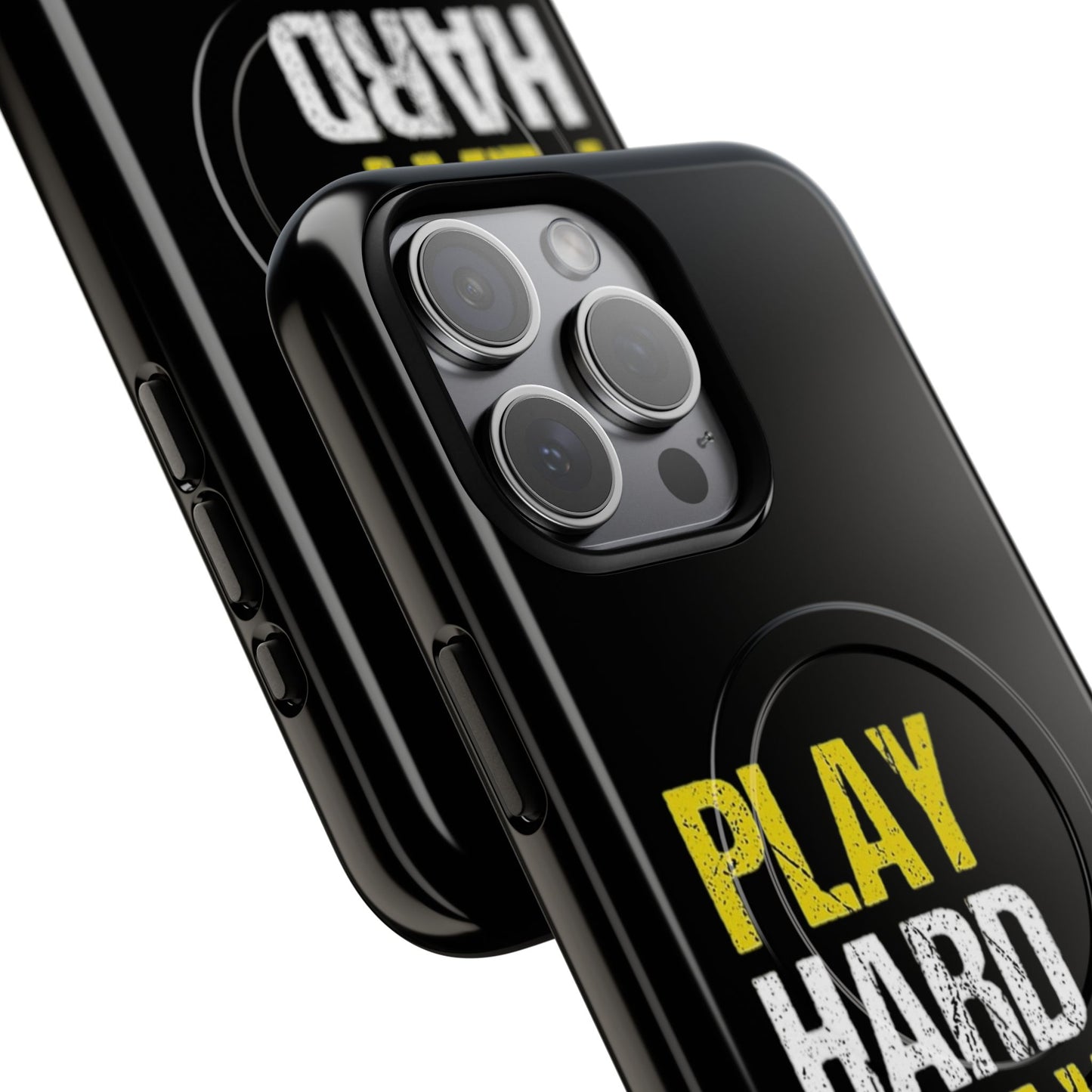Tough Magnetic Phone Case, Play Hard Pray Harder, Durable Protection, Gifts for Gamers, Sports Enthusiasts, Everyday Use