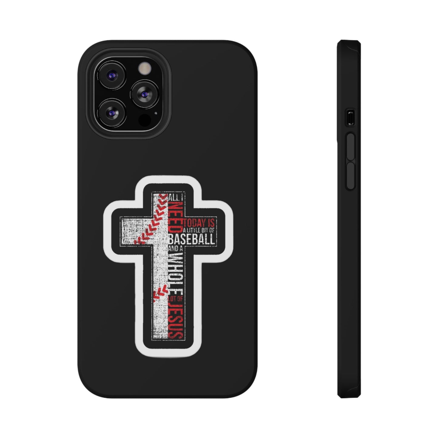 Baseball-themed Phone Case, Religious Cell Phone Cover, Impact-Resistant Case for Sports Lovers, Christian Gifts, Durable Mobile Accessory