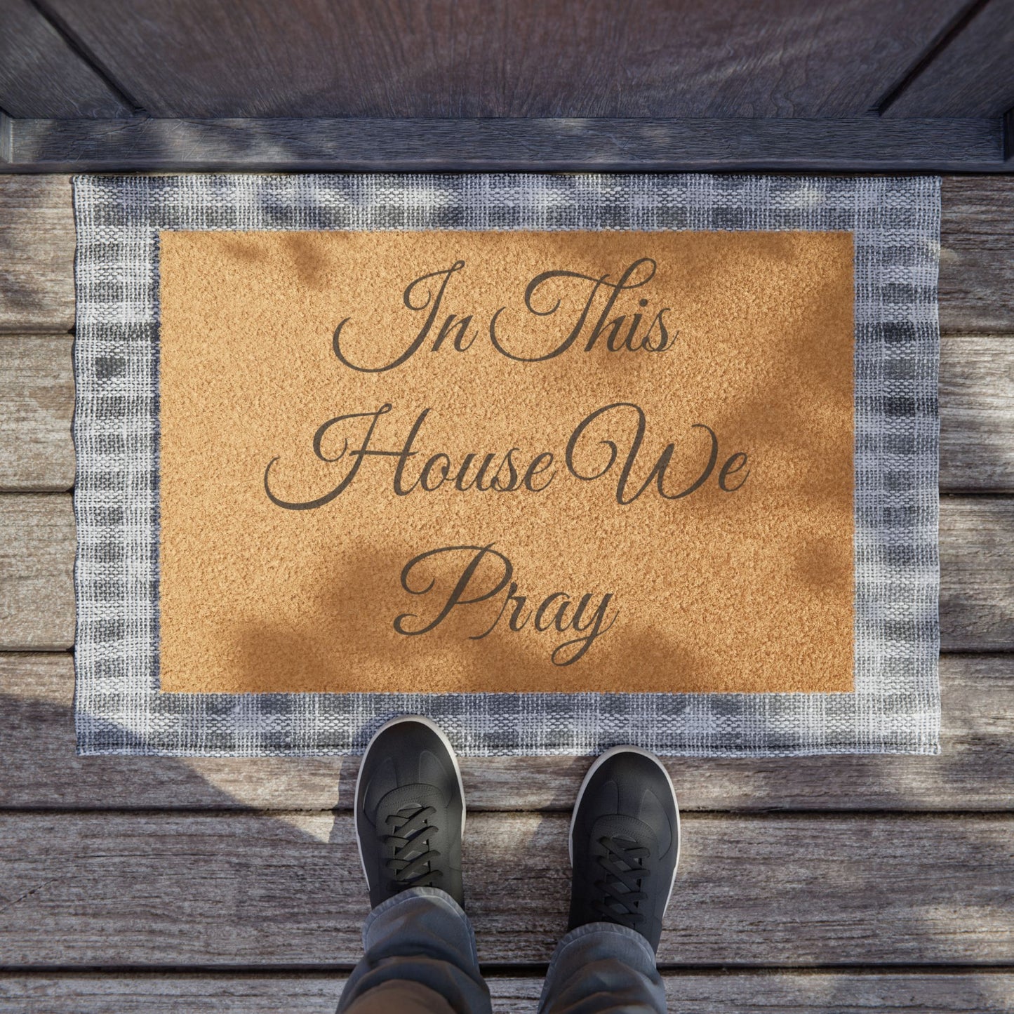 Prayer Doormat - Welcome Mat, Housewarming Gift, Religious Decor, Home Blessing, Christian Home Entryway