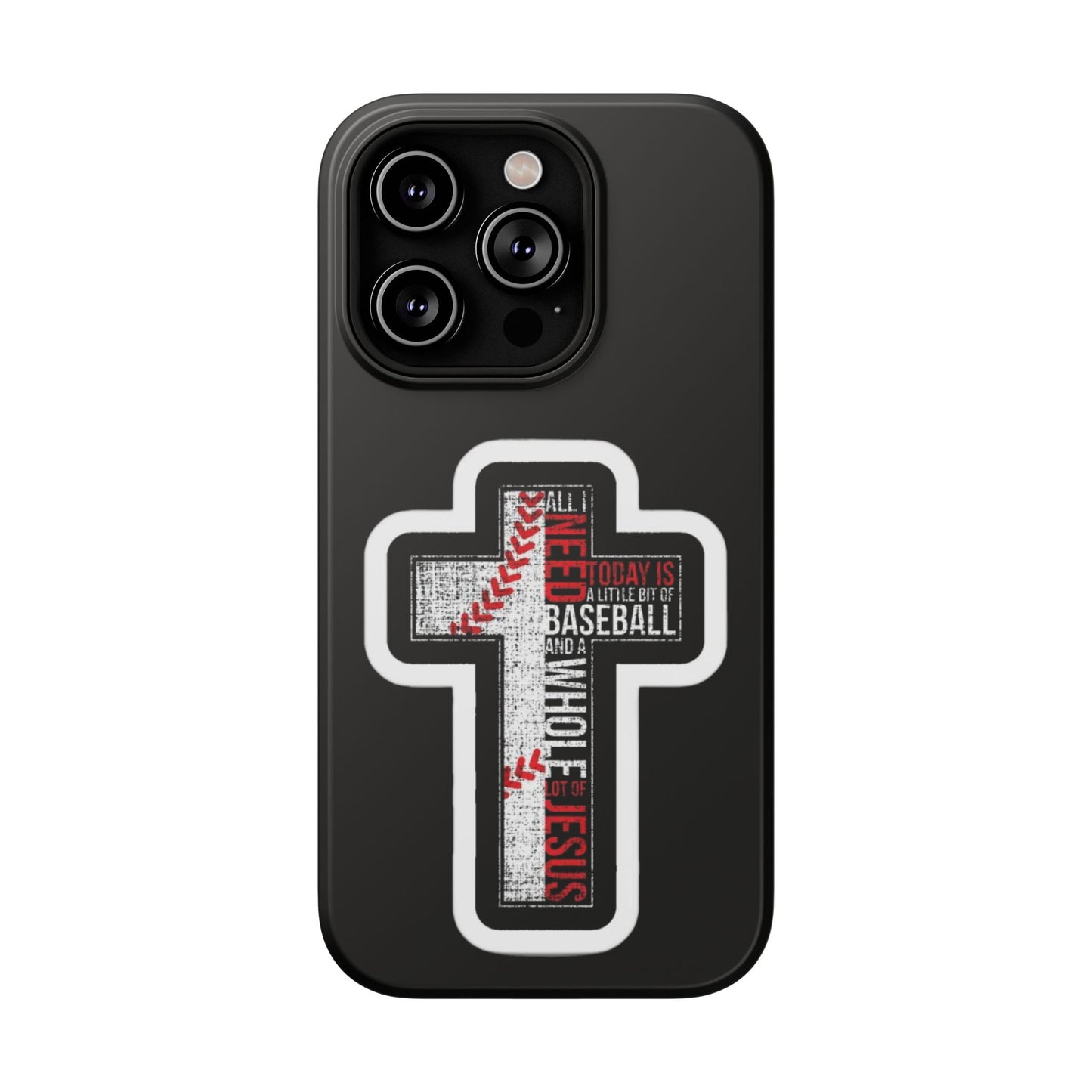 Baseball-themed Phone Case, Religious Cell Phone Cover, Impact-Resistant Case for Sports Lovers, Christian Gifts, Durable Mobile Accessory