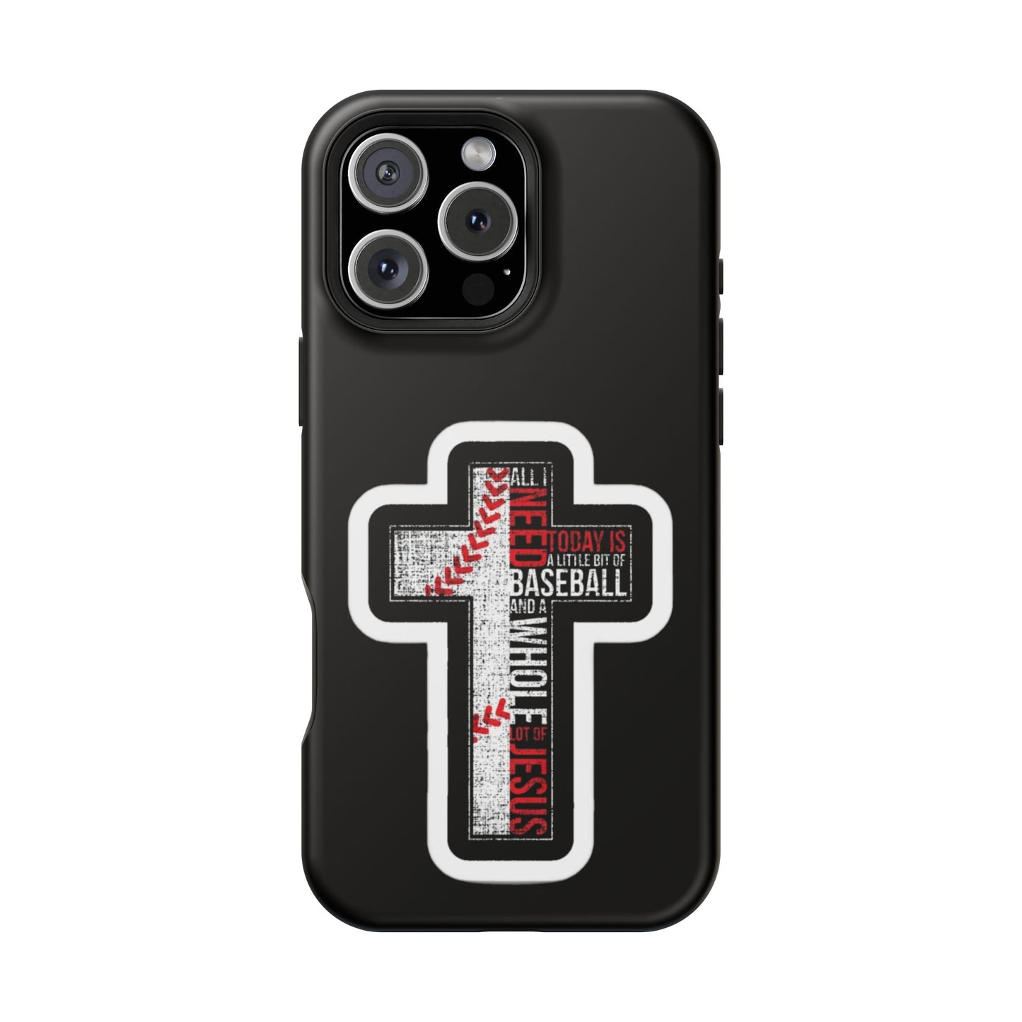 Baseball-themed Phone Case, Religious Cell Phone Cover, Impact-Resistant Case for Sports Lovers, Christian Gifts, Durable Mobile Accessory