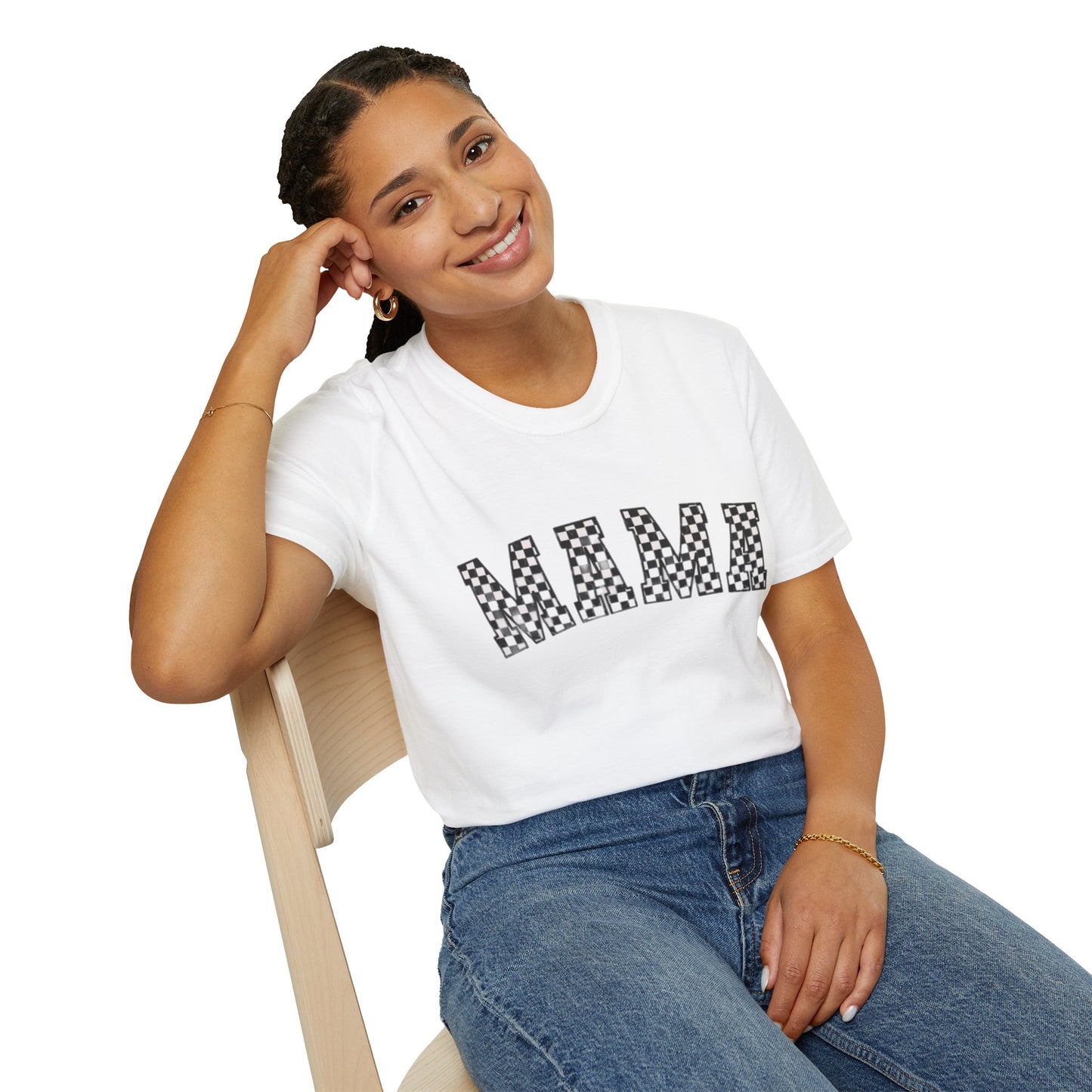 Stylish MAMA Unisex Softstyle T-Shirt, Gift for Moms, Mother's Day Gift, Casual Wear, Family Outing