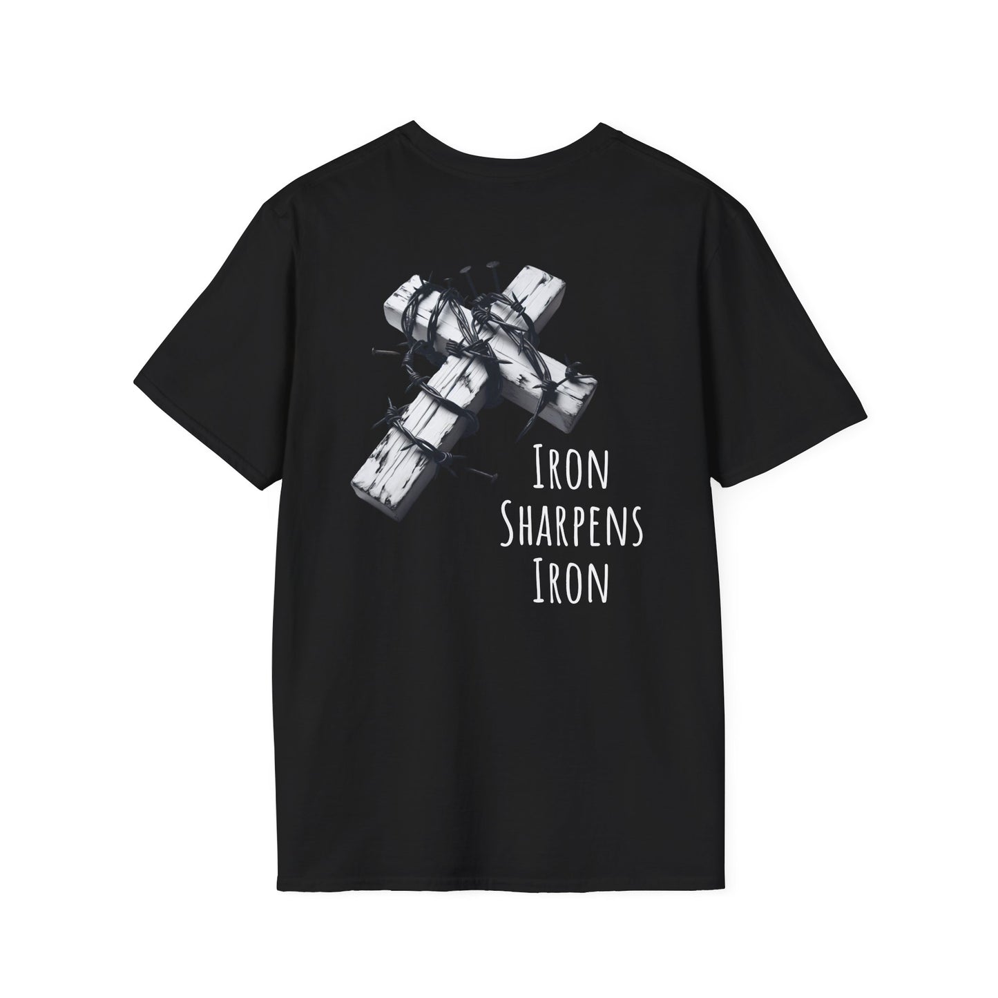 Unisex Inspirational Graphic T-Shirt, Faith-Based Tee, Gift for Friends, Iron Sharpens Iron Shirt, Casual Wear, Motivational T-Shirt