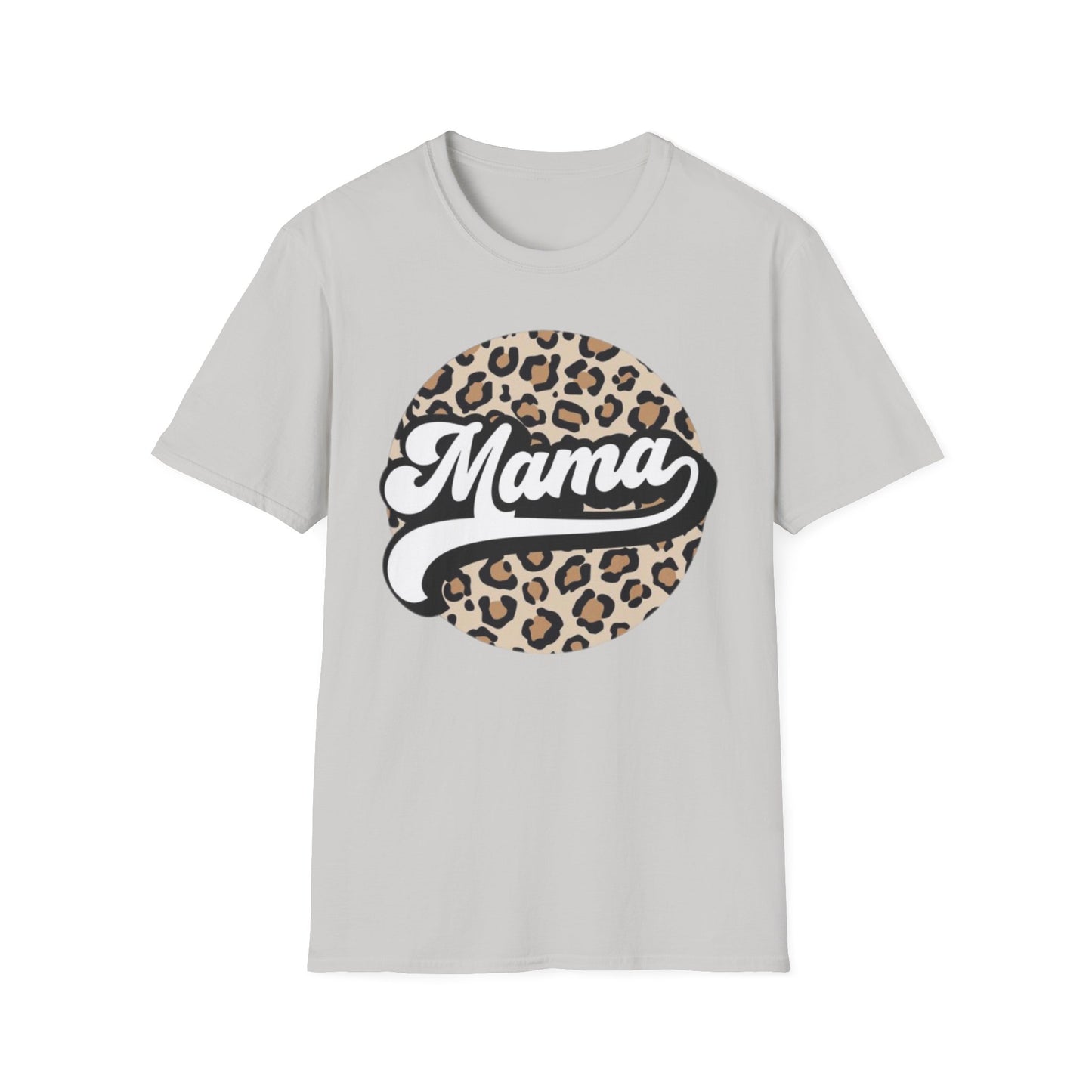 Mama Leopard Print Unisex T-Shirt, Cute Gift for Moms, Mother’s Day, Casual Wear, Animal Print Tee, Family T-Shirt