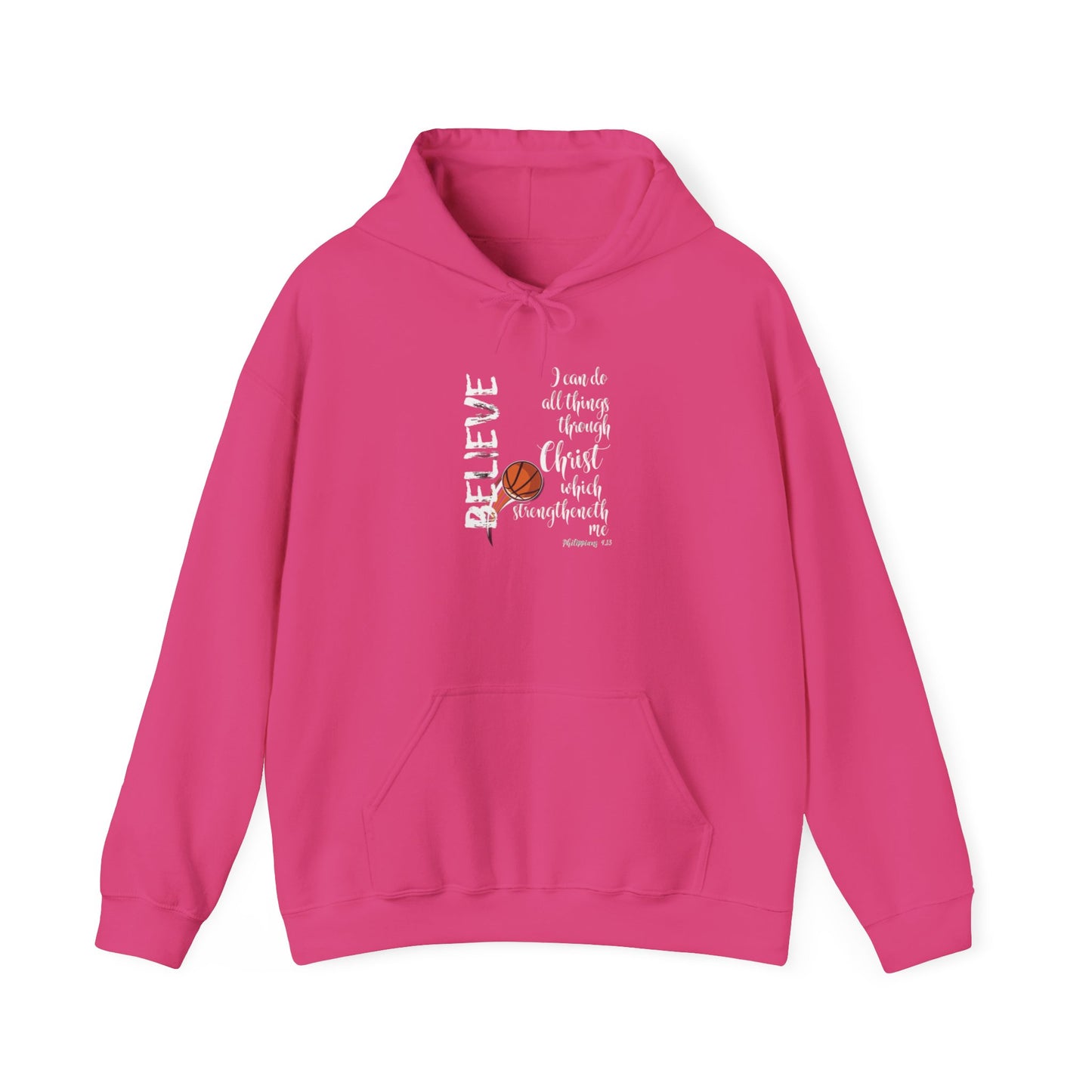 Inspirational Hooded Sweatshirt: Believe in Yourself, Unisex Sweatshirt, Motivational Apparel, Gift for Encouragement, Cozy Hoodie