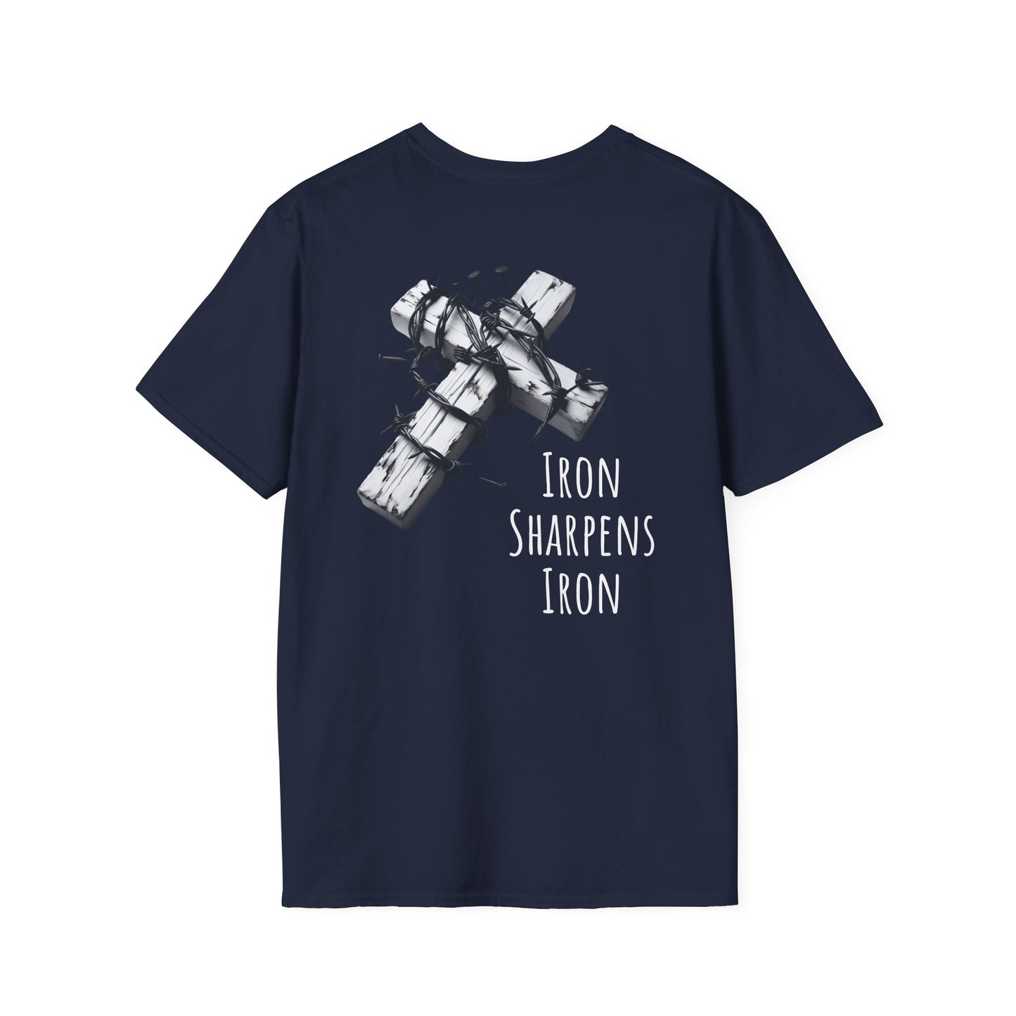 Unisex Inspirational Graphic T-Shirt, Faith-Based Tee, Gift for Friends, Iron Sharpens Iron Shirt, Casual Wear, Motivational T-Shirt