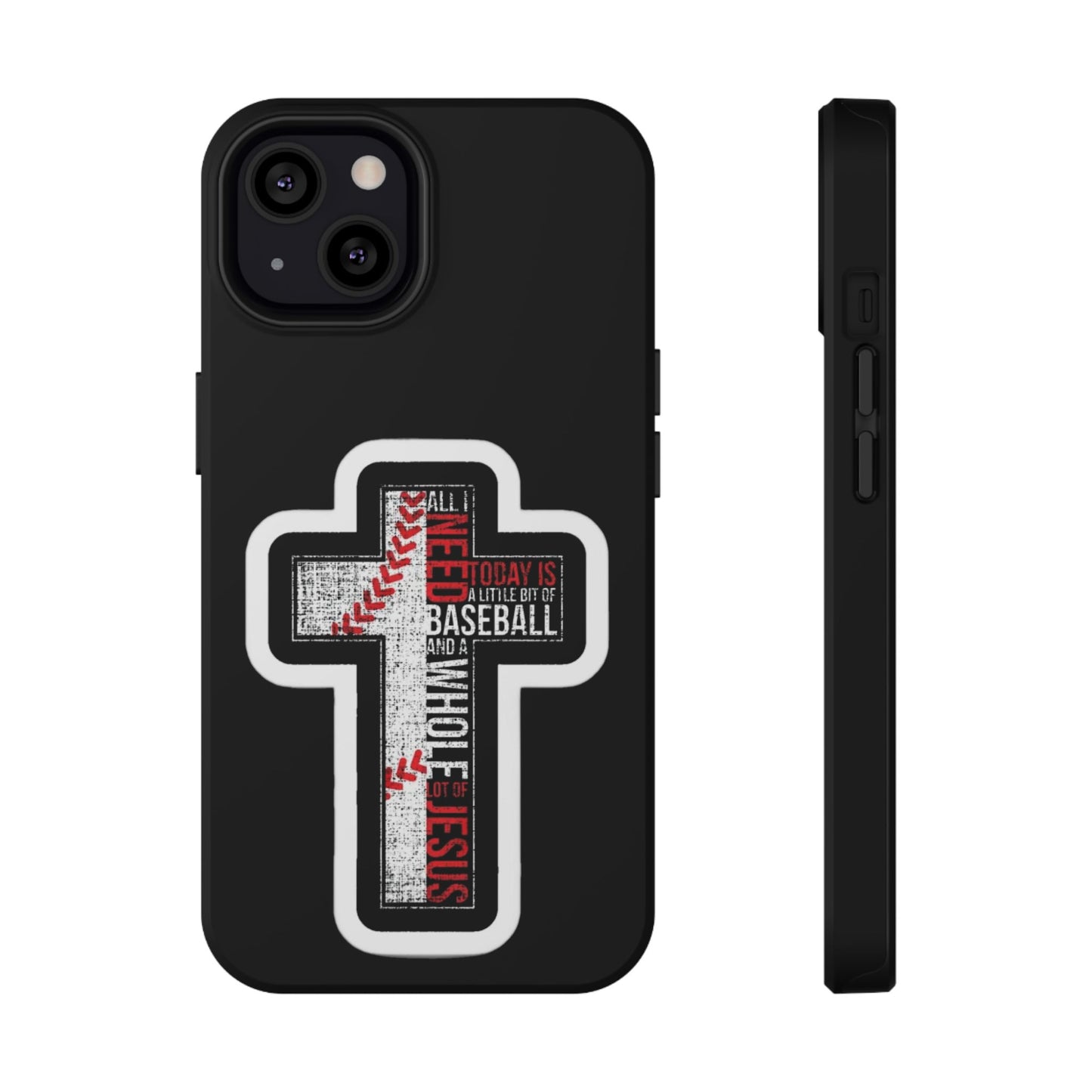 Baseball-themed Phone Case, Religious Cell Phone Cover, Impact-Resistant Case for Sports Lovers, Christian Gifts, Durable Mobile Accessory