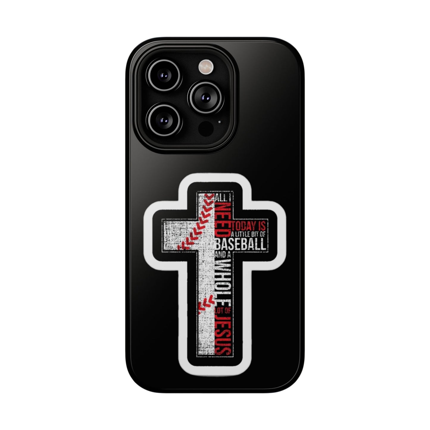Baseball-themed Phone Case, Religious Cell Phone Cover, Impact-Resistant Case for Sports Lovers, Christian Gifts, Durable Mobile Accessory