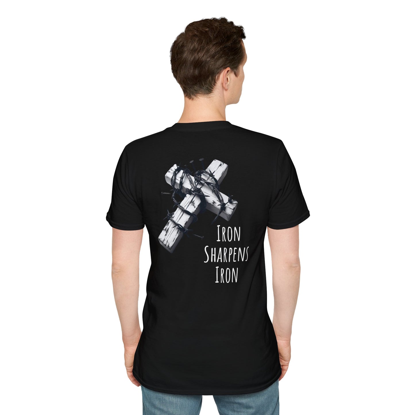 Unisex Inspirational Graphic T-Shirt, Faith-Based Tee, Gift for Friends, Iron Sharpens Iron Shirt, Casual Wear, Motivational T-Shirt
