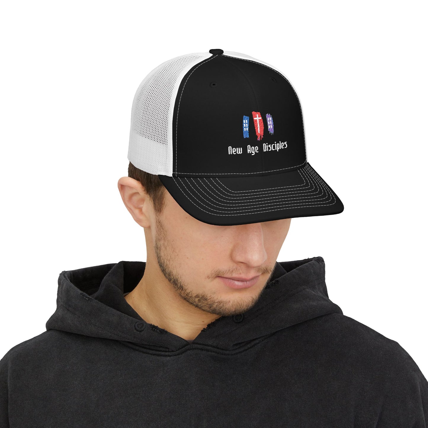 New Age Disciples Snapback Trucker Cap | Trendy Hat for Outdoor Adventures, Casual Wear, Festivals, Gifts