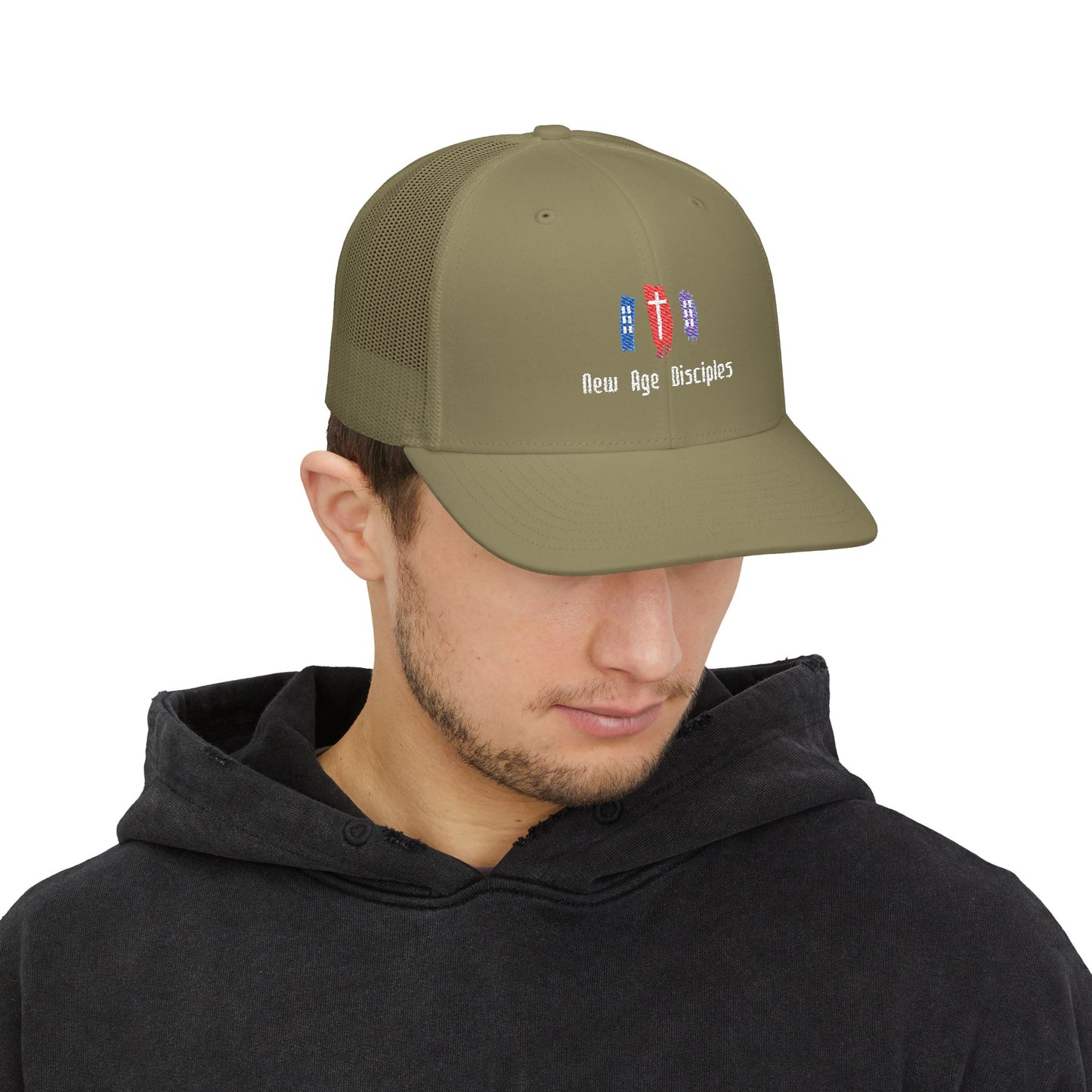 New Age Disciples Snapback Trucker Cap | Trendy Hat for Outdoor Adventures, Casual Wear, Festivals, Gifts