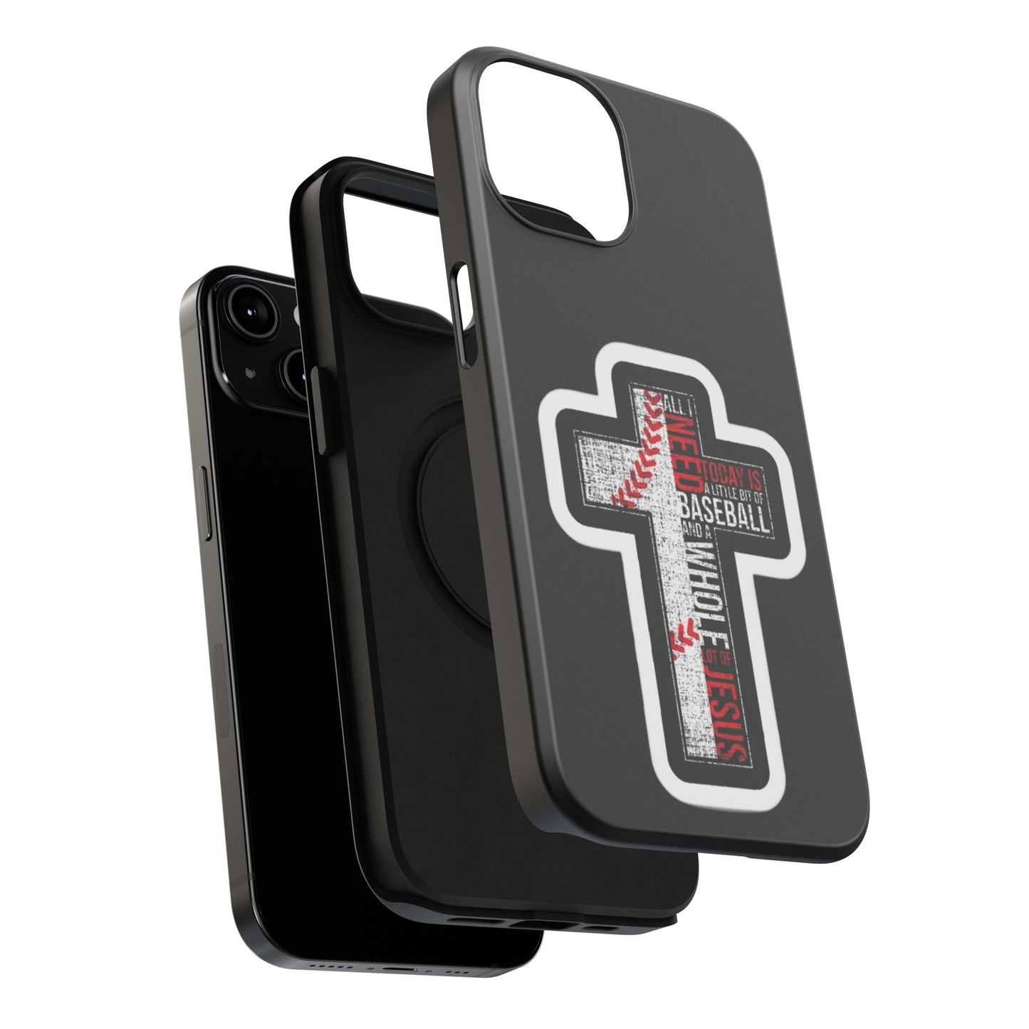 Baseball-themed Phone Case, Religious Cell Phone Cover, Impact-Resistant Case for Sports Lovers, Christian Gifts, Durable Mobile Accessory