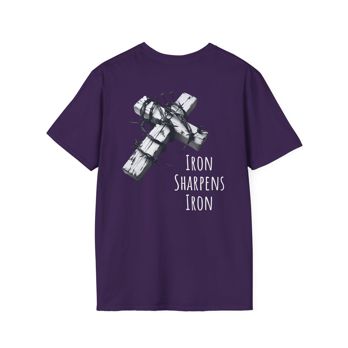 Unisex Inspirational Graphic T-Shirt, Faith-Based Tee, Gift for Friends, Iron Sharpens Iron Shirt, Casual Wear, Motivational T-Shirt