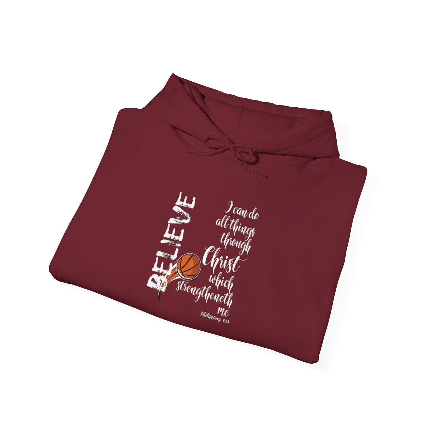 Inspirational Hooded Sweatshirt: Believe in Yourself, Unisex Sweatshirt, Motivational Apparel, Gift for Encouragement, Cozy Hoodie