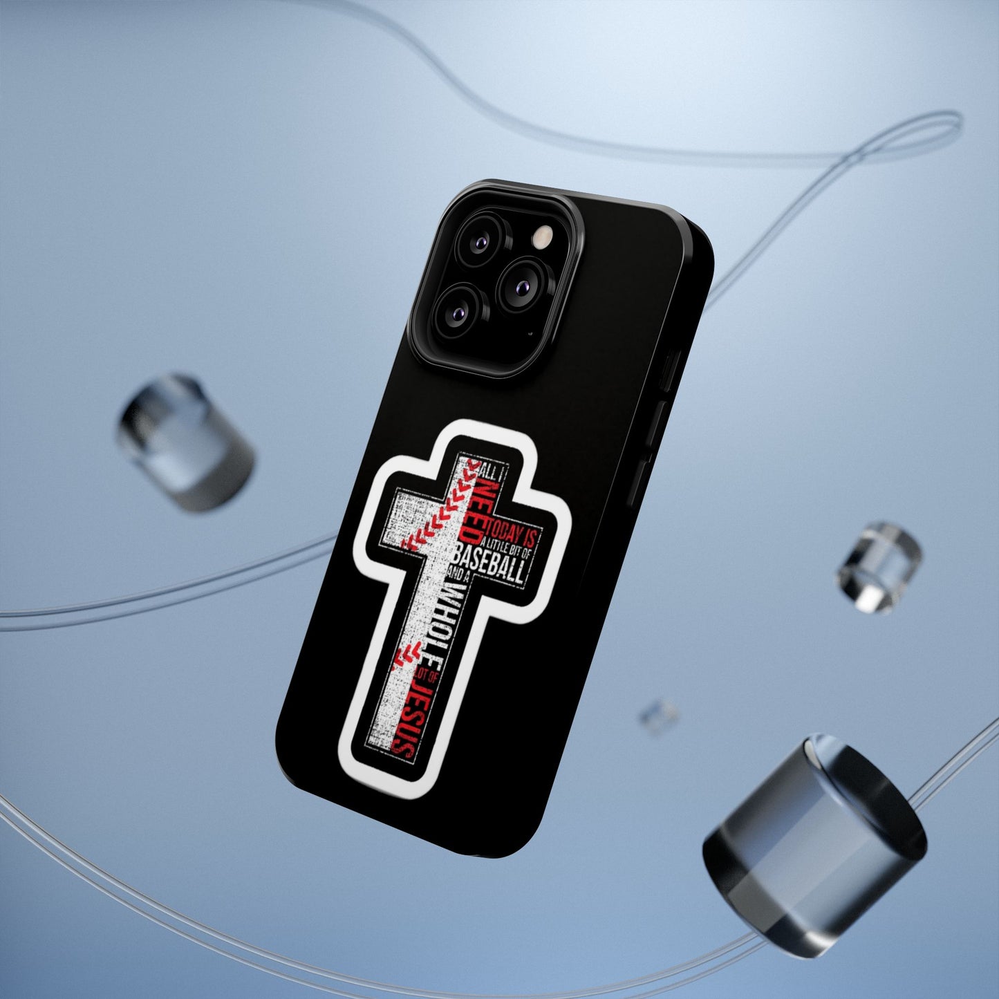 Baseball-themed Phone Case, Religious Cell Phone Cover, Impact-Resistant Case for Sports Lovers, Christian Gifts, Durable Mobile Accessory