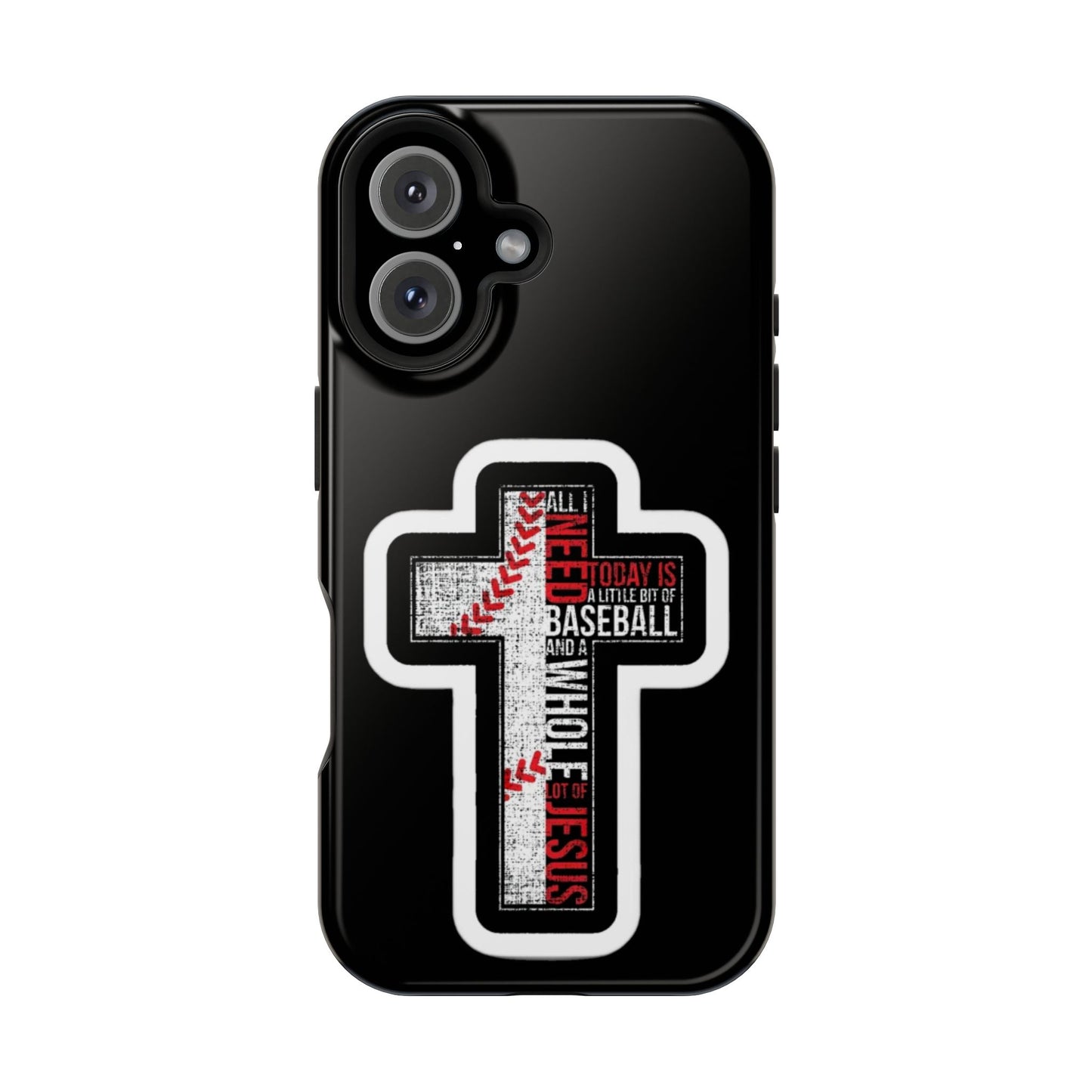 Baseball-themed Phone Case, Religious Cell Phone Cover, Impact-Resistant Case for Sports Lovers, Christian Gifts, Durable Mobile Accessory