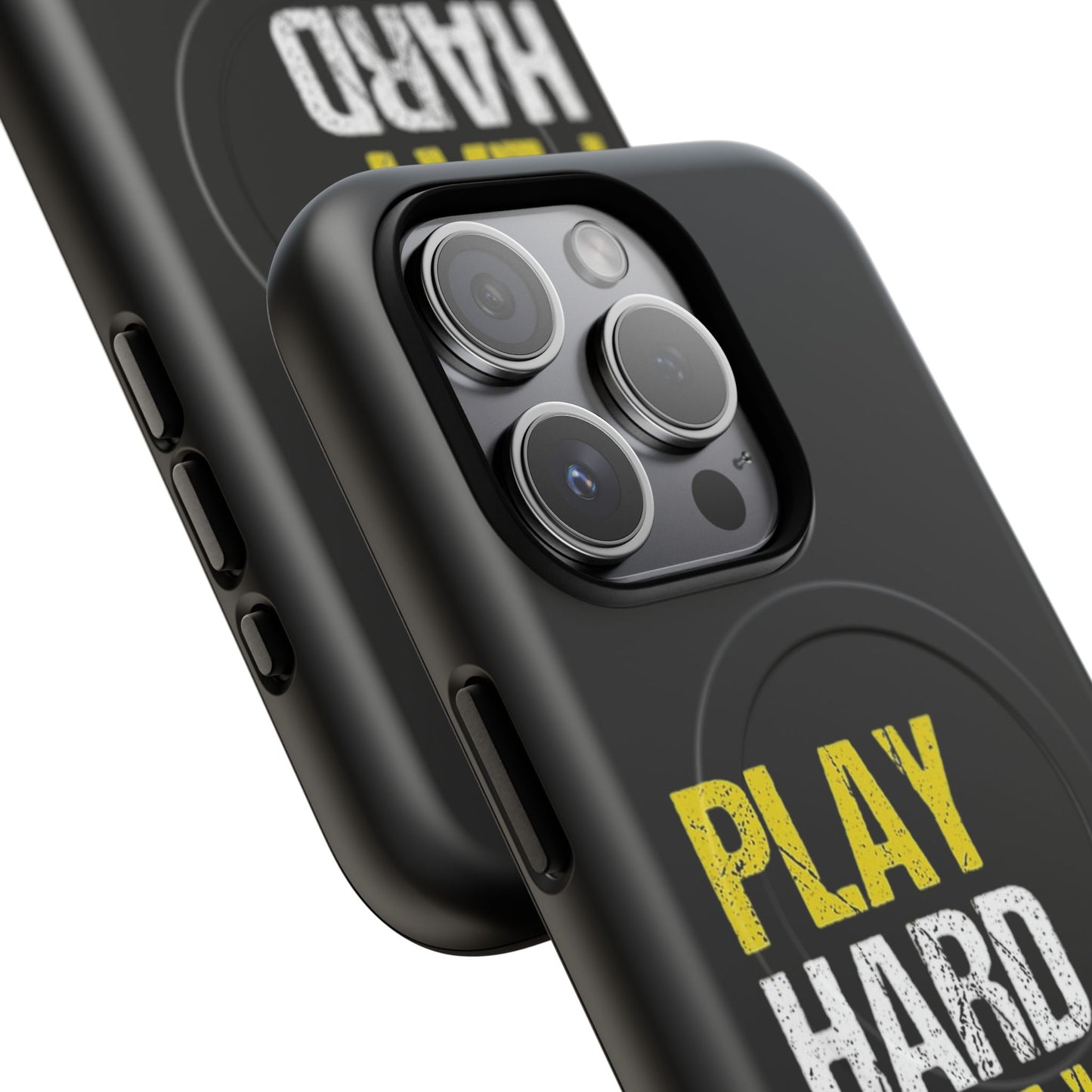 Tough Magnetic Phone Case, Play Hard Pray Harder, Durable Protection, Gifts for Gamers, Sports Enthusiasts, Everyday Use