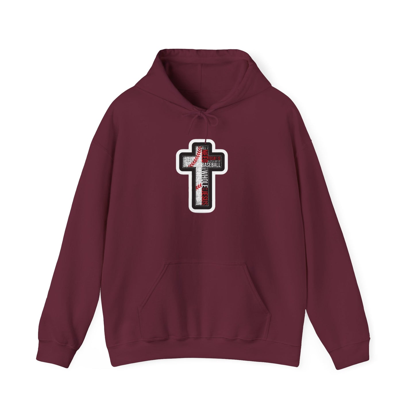 Christian Cross Sweatshirt | Comfortable Religious Apparel | Unisex Hoodie for Faith, Worship, Gifts, and Everyday Wear