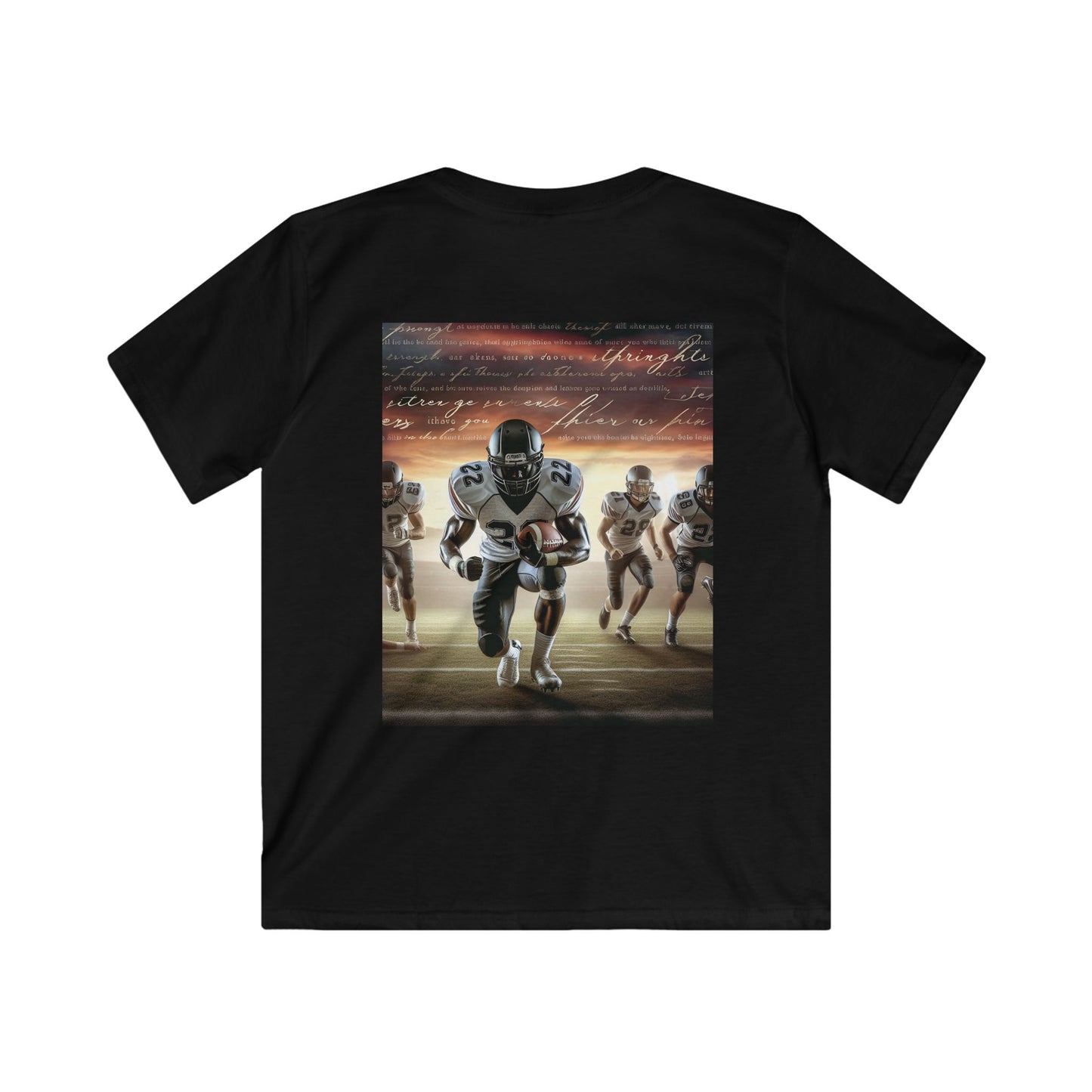 Dynamic Kids Football Tee - Sporty, Comfortable, Perfect for Active Play, Youth Sports Events, Birthday Gifts, Team Spirit