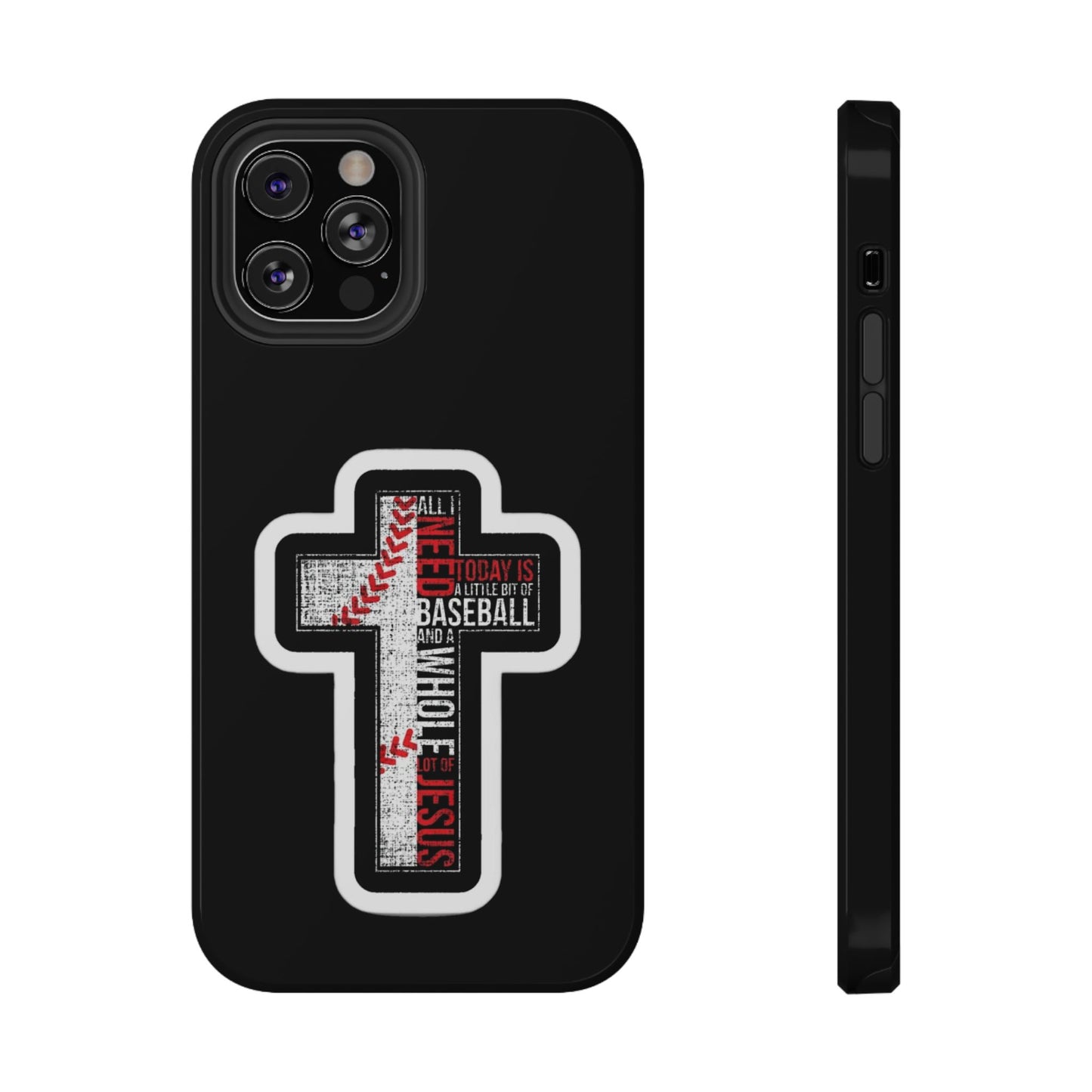 Baseball-themed Phone Case, Religious Cell Phone Cover, Impact-Resistant Case for Sports Lovers, Christian Gifts, Durable Mobile Accessory