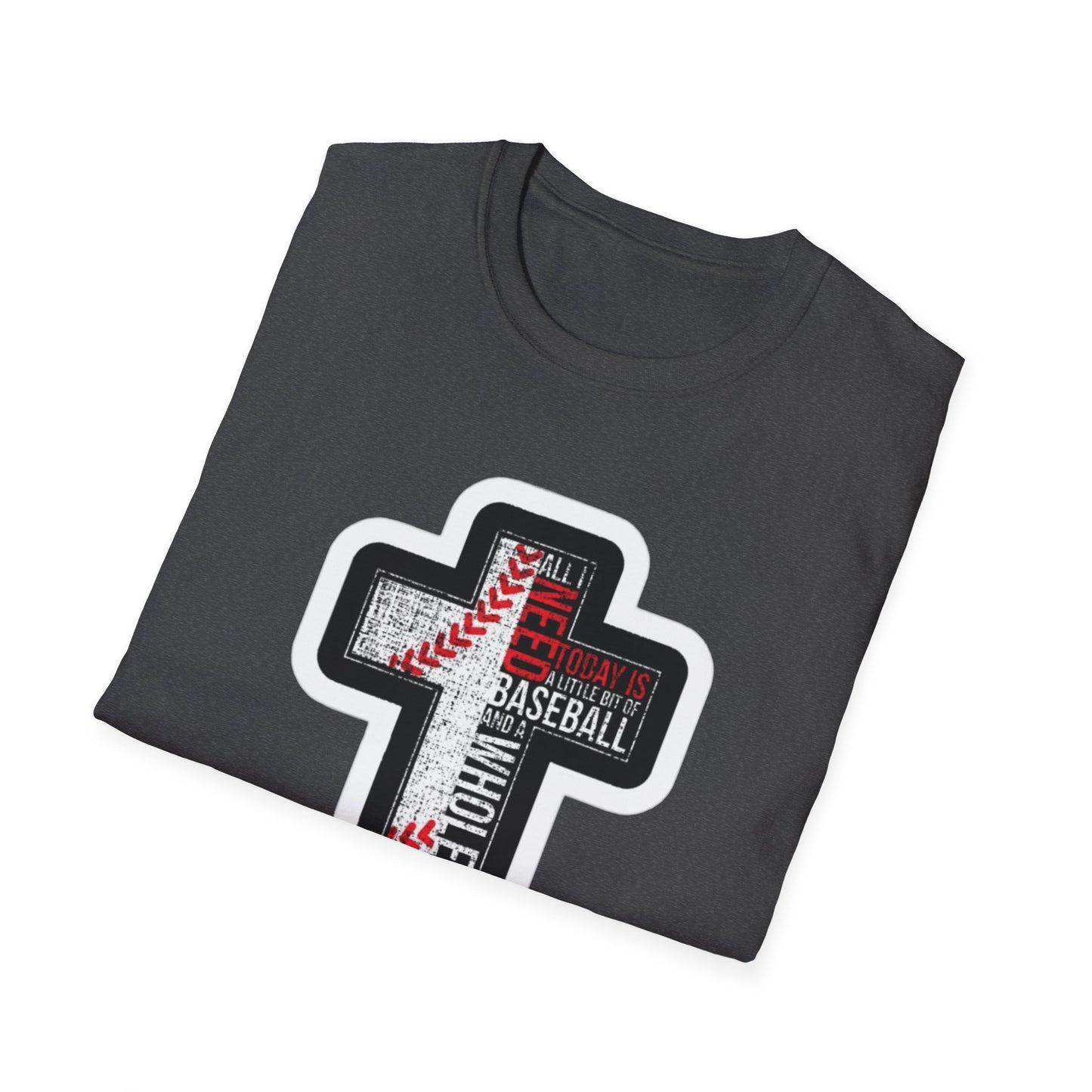 Baseball Cross T-Shirt - Faith & Sports, Unisex Tee, Gift for Baseball Lovers, Christian Apparel, Soft Cotton Tee