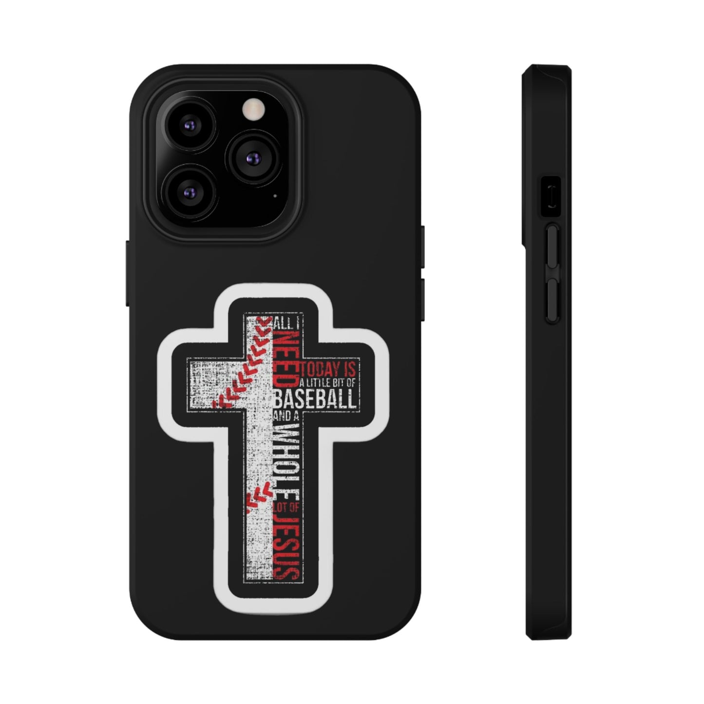 Baseball-themed Phone Case, Religious Cell Phone Cover, Impact-Resistant Case for Sports Lovers, Christian Gifts, Durable Mobile Accessory