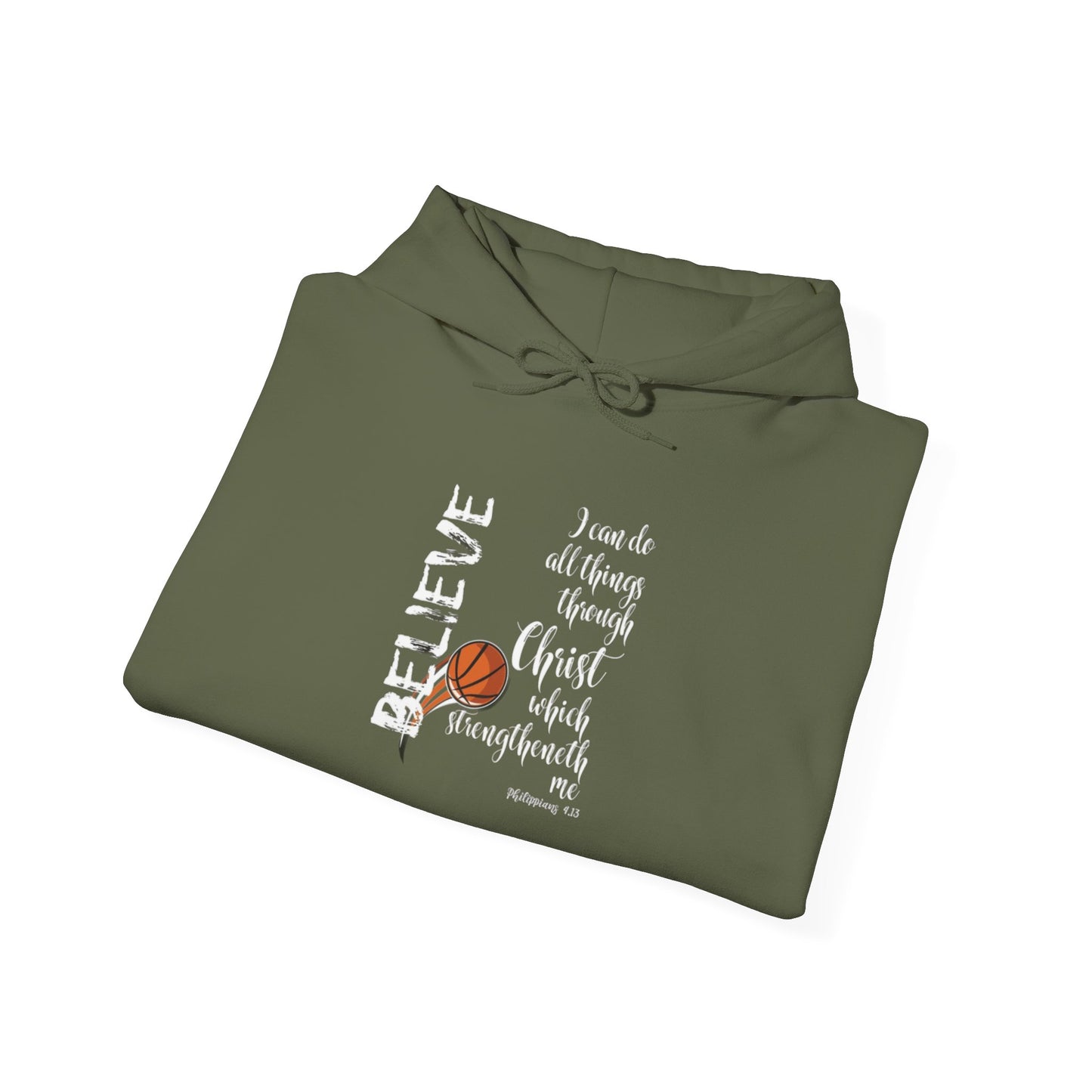 Inspirational Hooded Sweatshirt: Believe in Yourself, Unisex Sweatshirt, Motivational Apparel, Gift for Encouragement, Cozy Hoodie