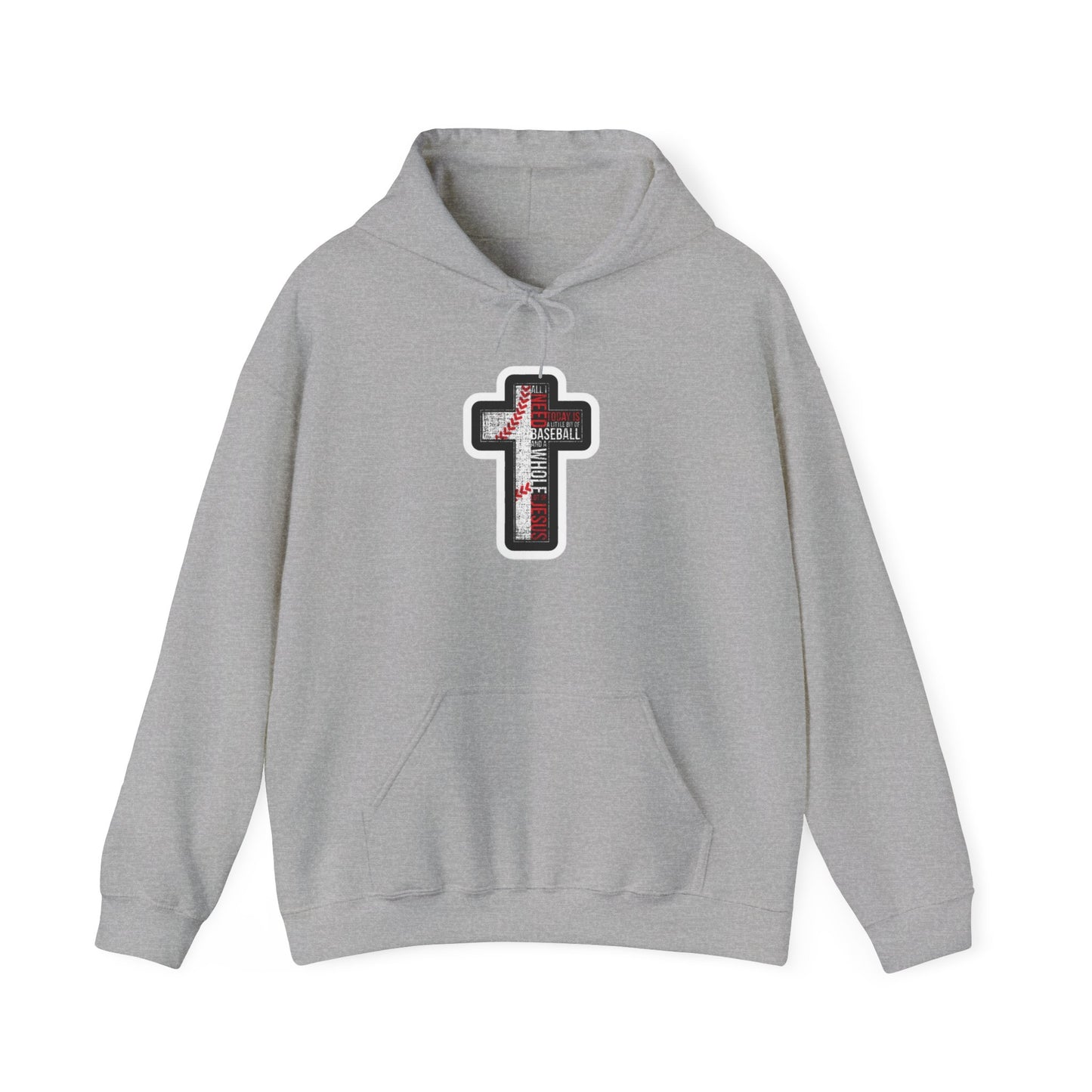 Christian Cross Sweatshirt | Comfortable Religious Apparel | Unisex Hoodie for Faith, Worship, Gifts, and Everyday Wear