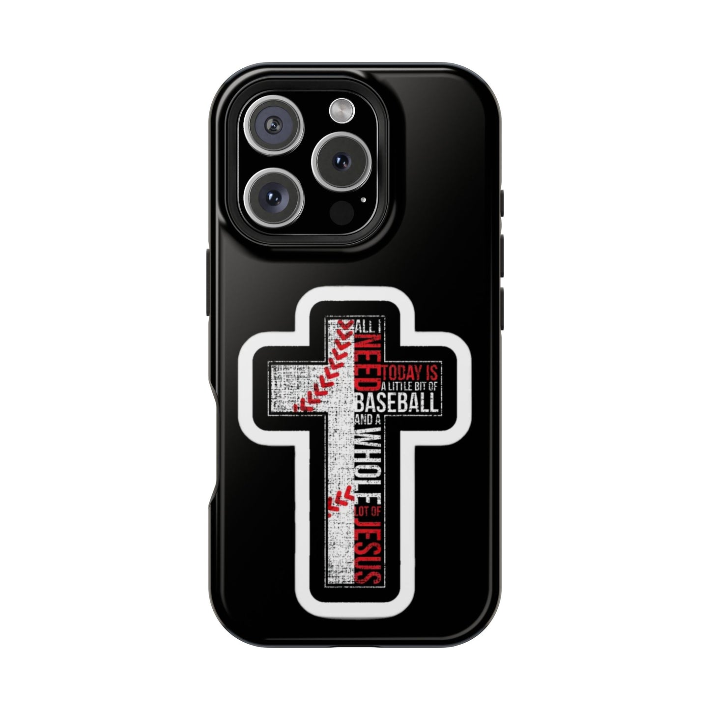 Baseball-themed Phone Case, Religious Cell Phone Cover, Impact-Resistant Case for Sports Lovers, Christian Gifts, Durable Mobile Accessory