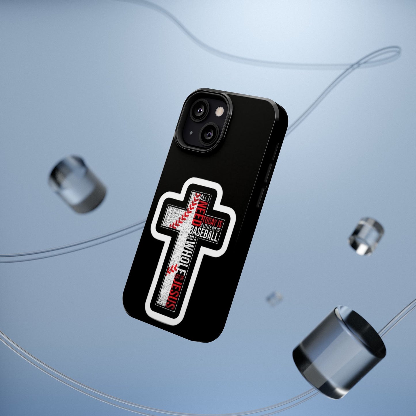 Baseball-themed Phone Case, Religious Cell Phone Cover, Impact-Resistant Case for Sports Lovers, Christian Gifts, Durable Mobile Accessory