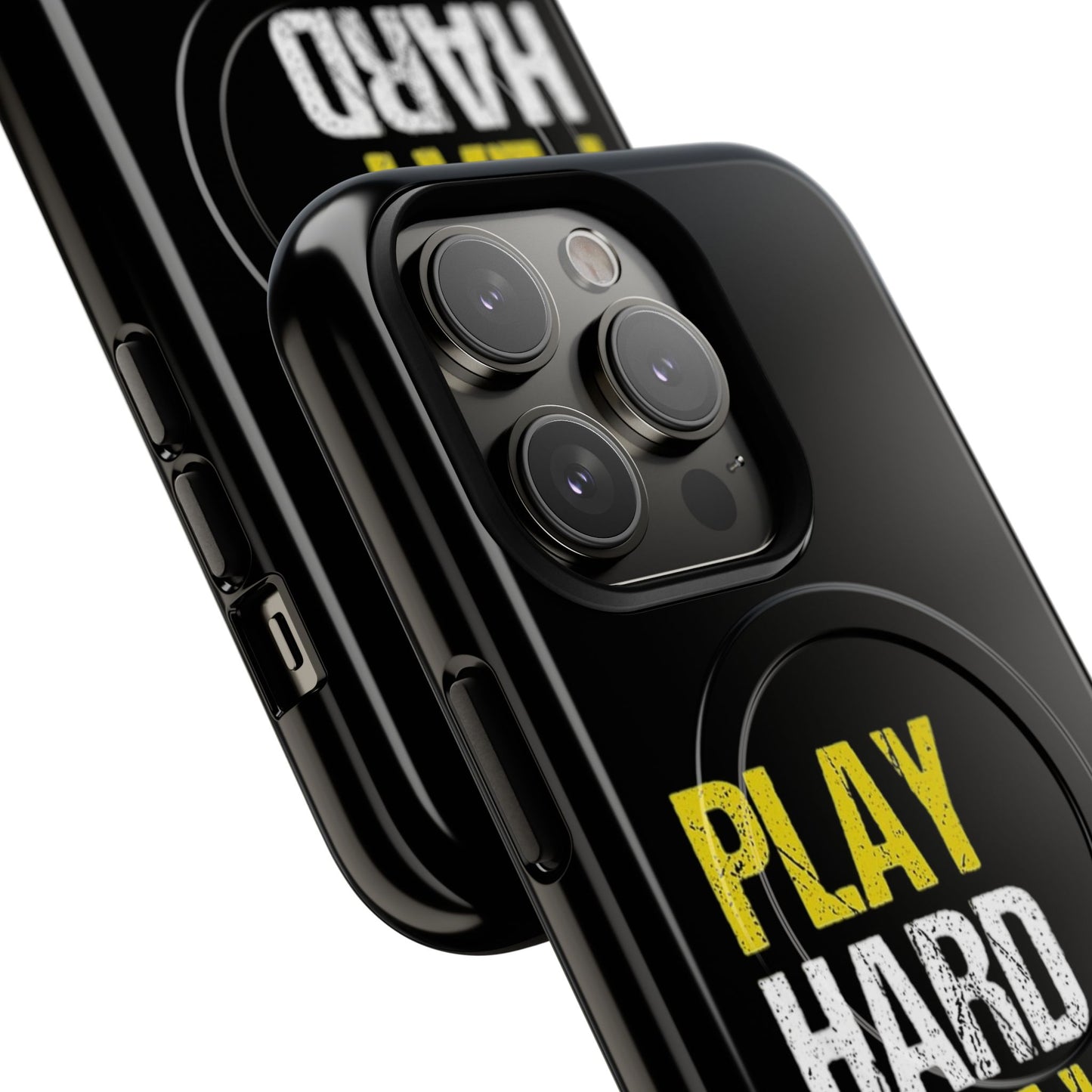 Tough Magnetic Phone Case, Play Hard Pray Harder, Durable Protection, Gifts for Gamers, Sports Enthusiasts, Everyday Use