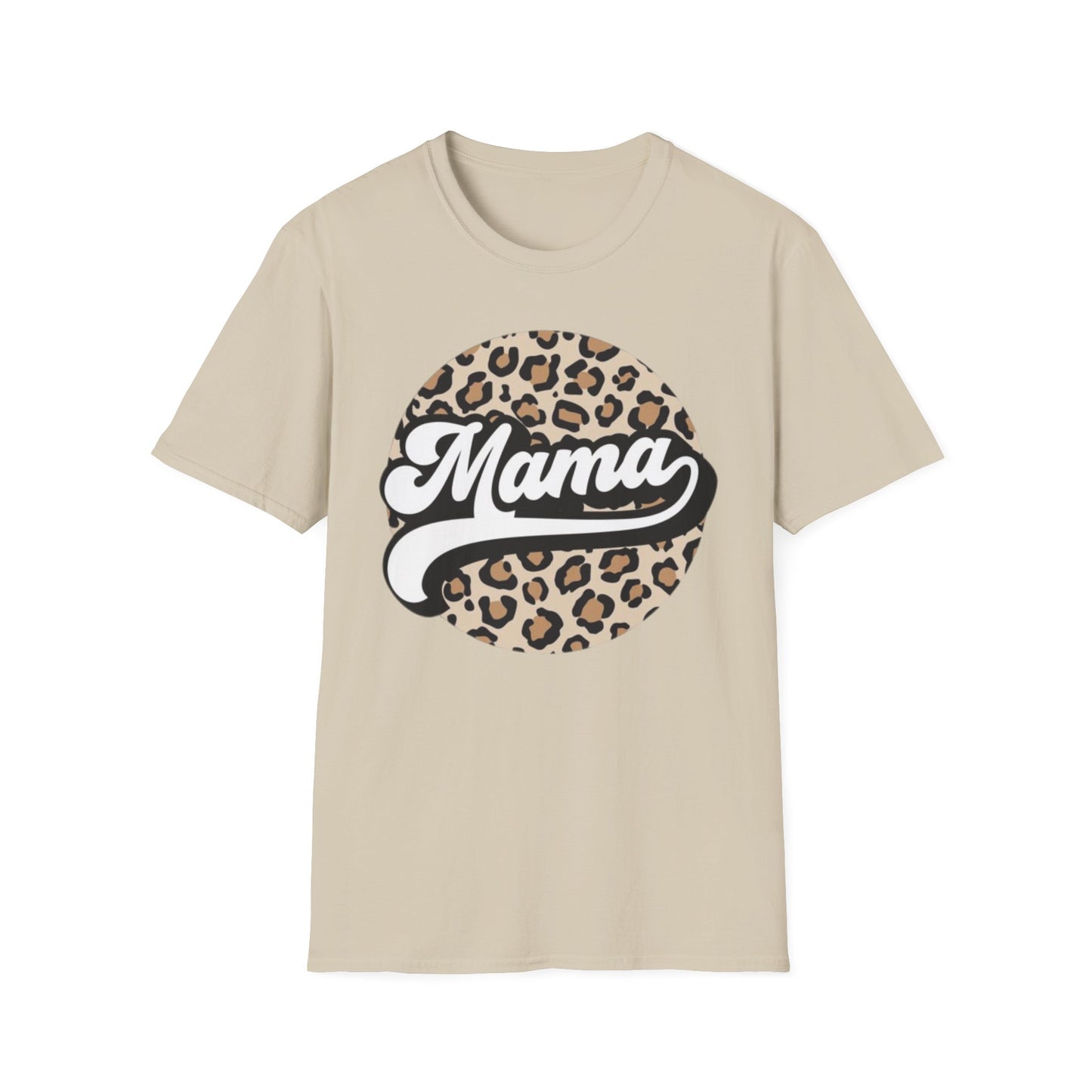 Mama Leopard Print Unisex T-Shirt, Cute Gift for Moms, Mother’s Day, Casual Wear, Animal Print Tee, Family T-Shirt