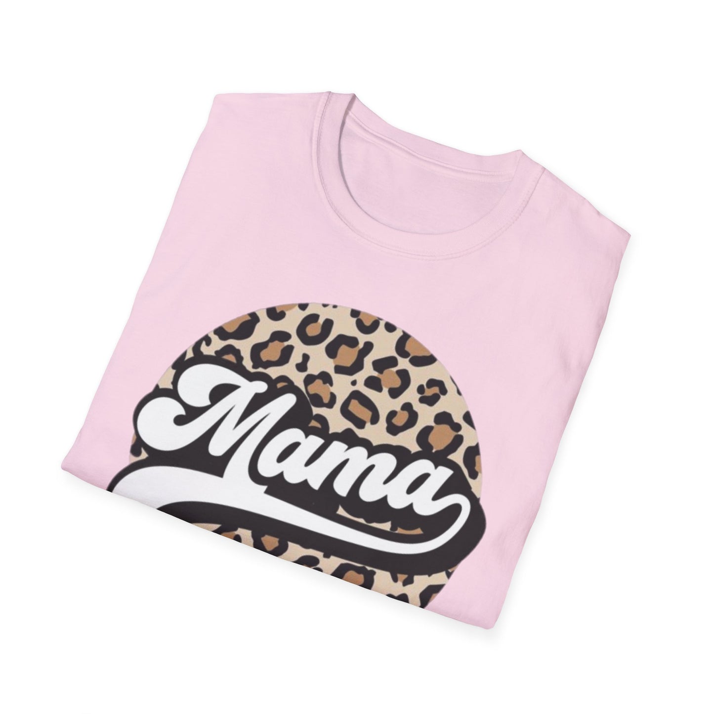 Mama Leopard Print Unisex T-Shirt, Cute Gift for Moms, Mother’s Day, Casual Wear, Animal Print Tee, Family T-Shirt