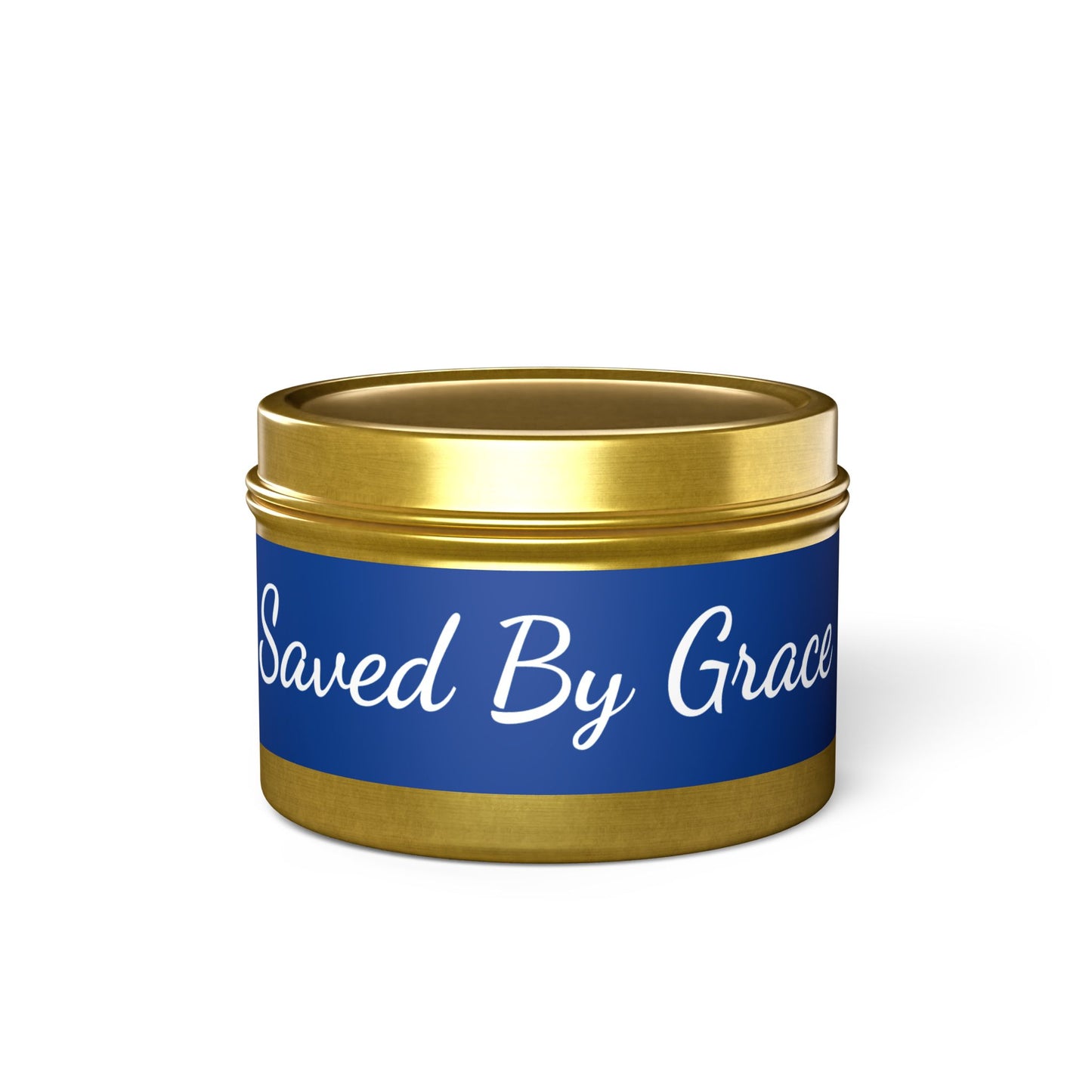 Tranquil Tin Candles – Saved By Grace, Relaxation Gifts, Home Fragrance, Self-Care Treats, Spiritual Wellness, Inspirational Decor