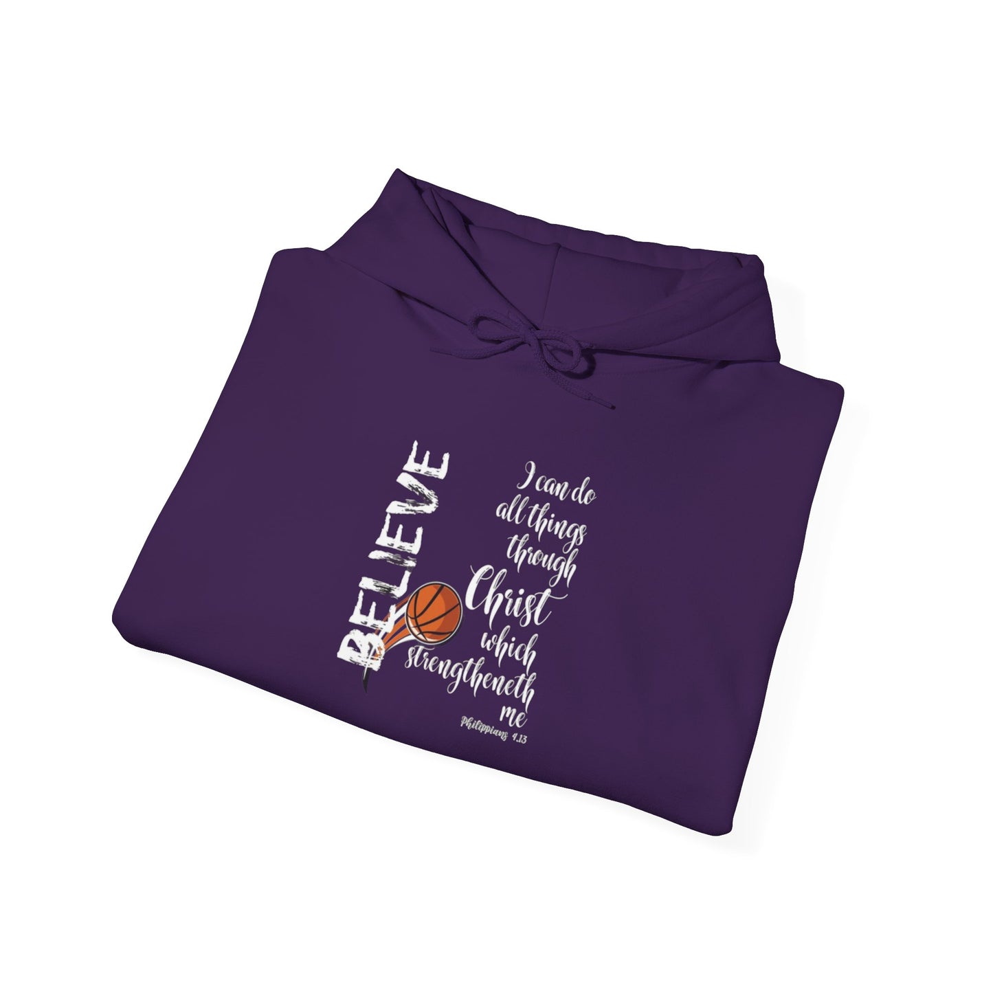 Inspirational Hooded Sweatshirt: Believe in Yourself, Unisex Sweatshirt, Motivational Apparel, Gift for Encouragement, Cozy Hoodie
