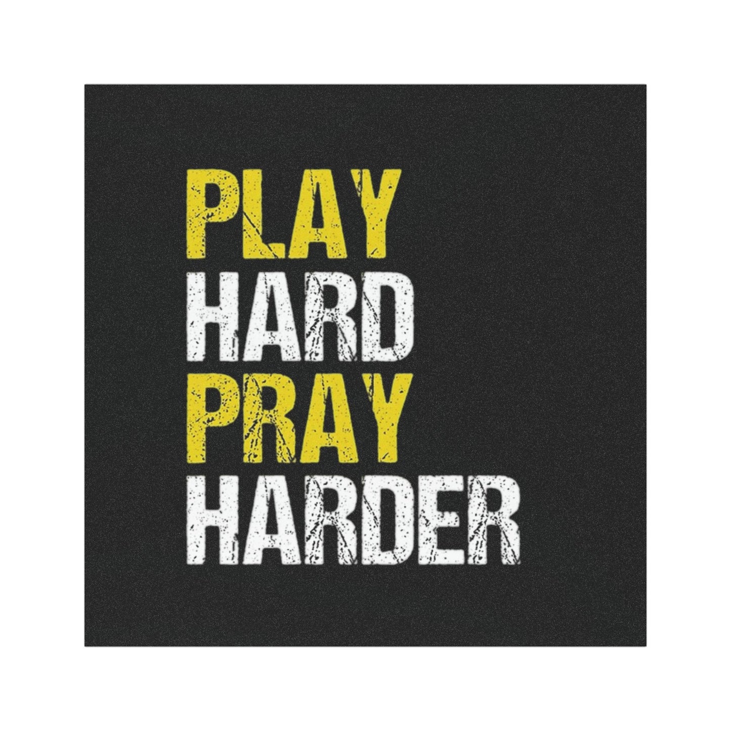 Play Hard Pray Harder Car Magnets, Inspirational Vehicle Decals, Faith-Based Gifts, Motivational Car Decorations, Religious Car Accessories