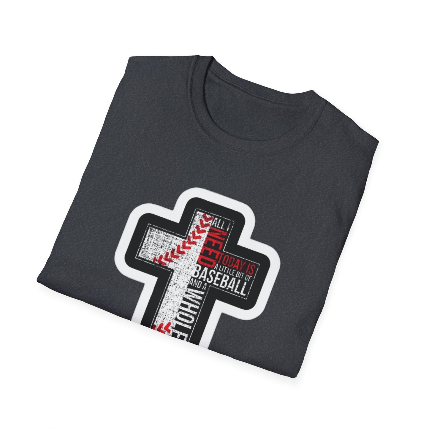 Baseball Cross T-Shirt - Faith & Sports, Unisex Tee, Gift for Baseball Lovers, Christian Apparel, Soft Cotton Tee