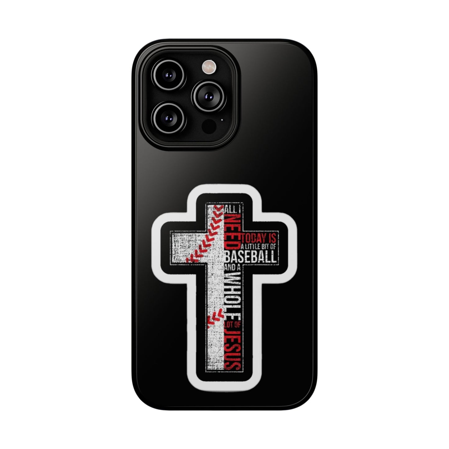 Baseball-themed Phone Case, Religious Cell Phone Cover, Impact-Resistant Case for Sports Lovers, Christian Gifts, Durable Mobile Accessory