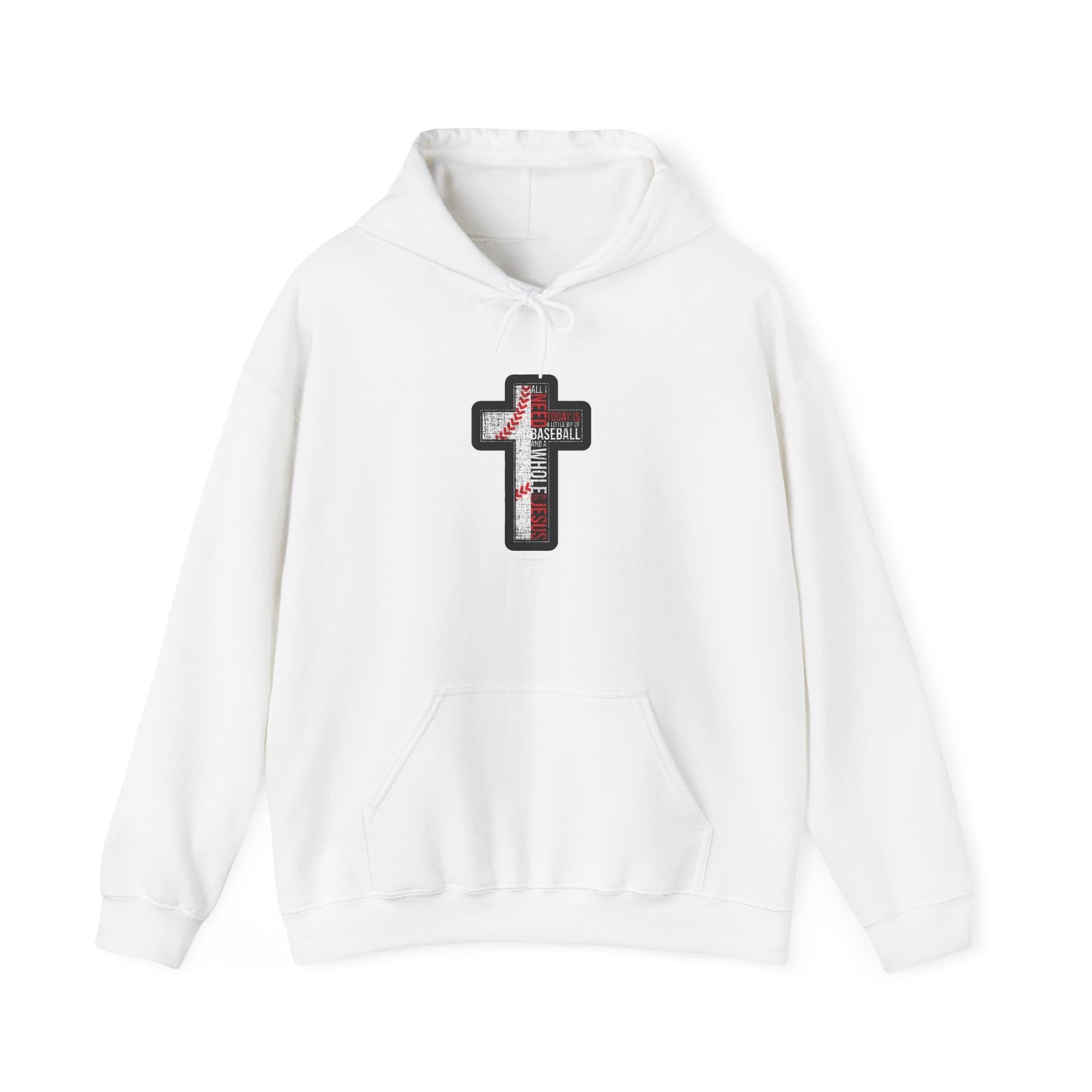 Christian Cross Sweatshirt | Comfortable Religious Apparel | Unisex Hoodie for Faith, Worship, Gifts, and Everyday Wear