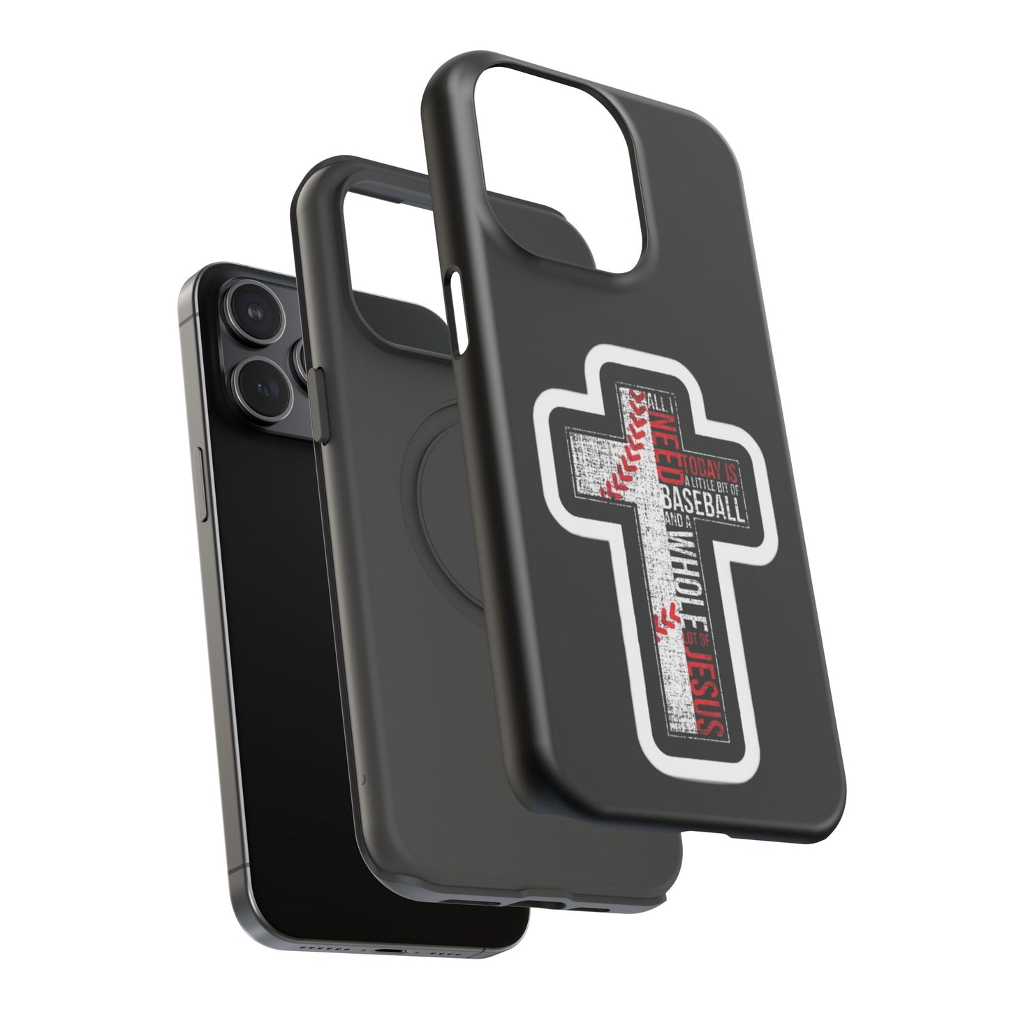 Baseball-themed Phone Case, Religious Cell Phone Cover, Impact-Resistant Case for Sports Lovers, Christian Gifts, Durable Mobile Accessory