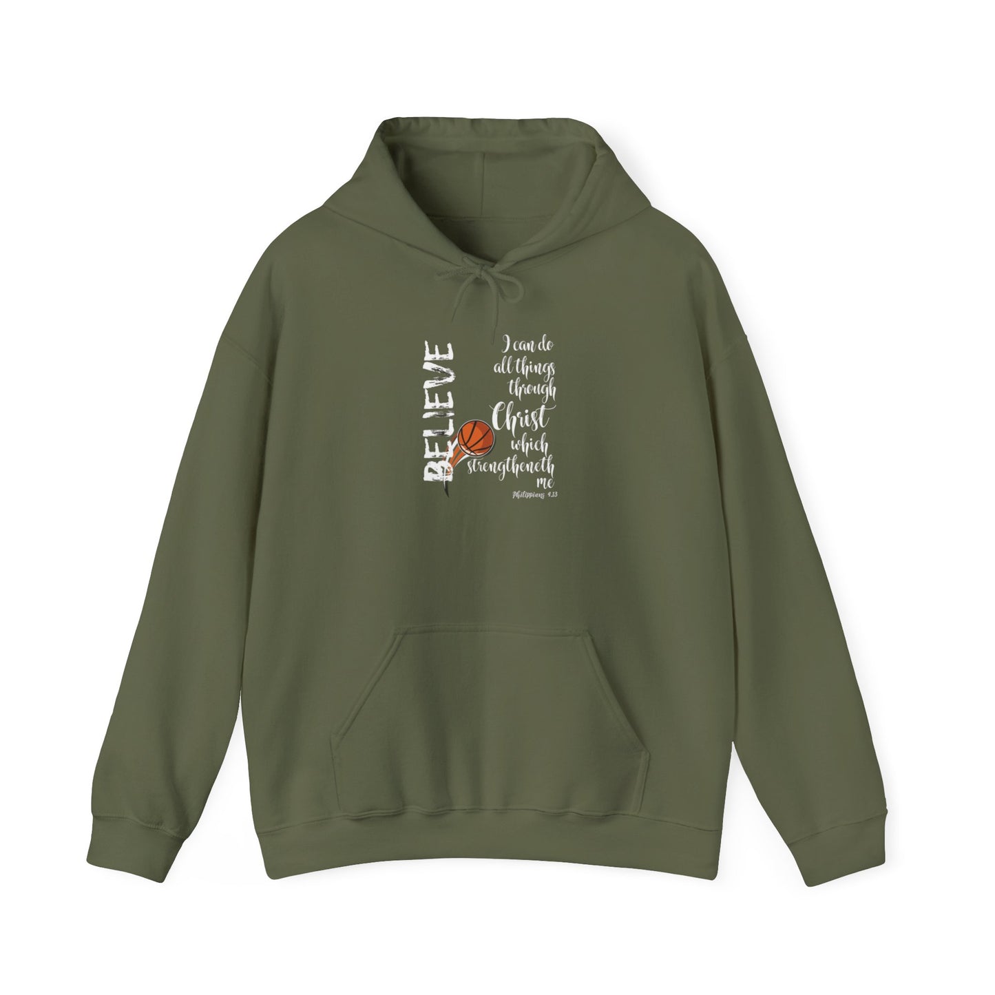 Inspirational Hooded Sweatshirt: Believe in Yourself, Unisex Sweatshirt, Motivational Apparel, Gift for Encouragement, Cozy Hoodie