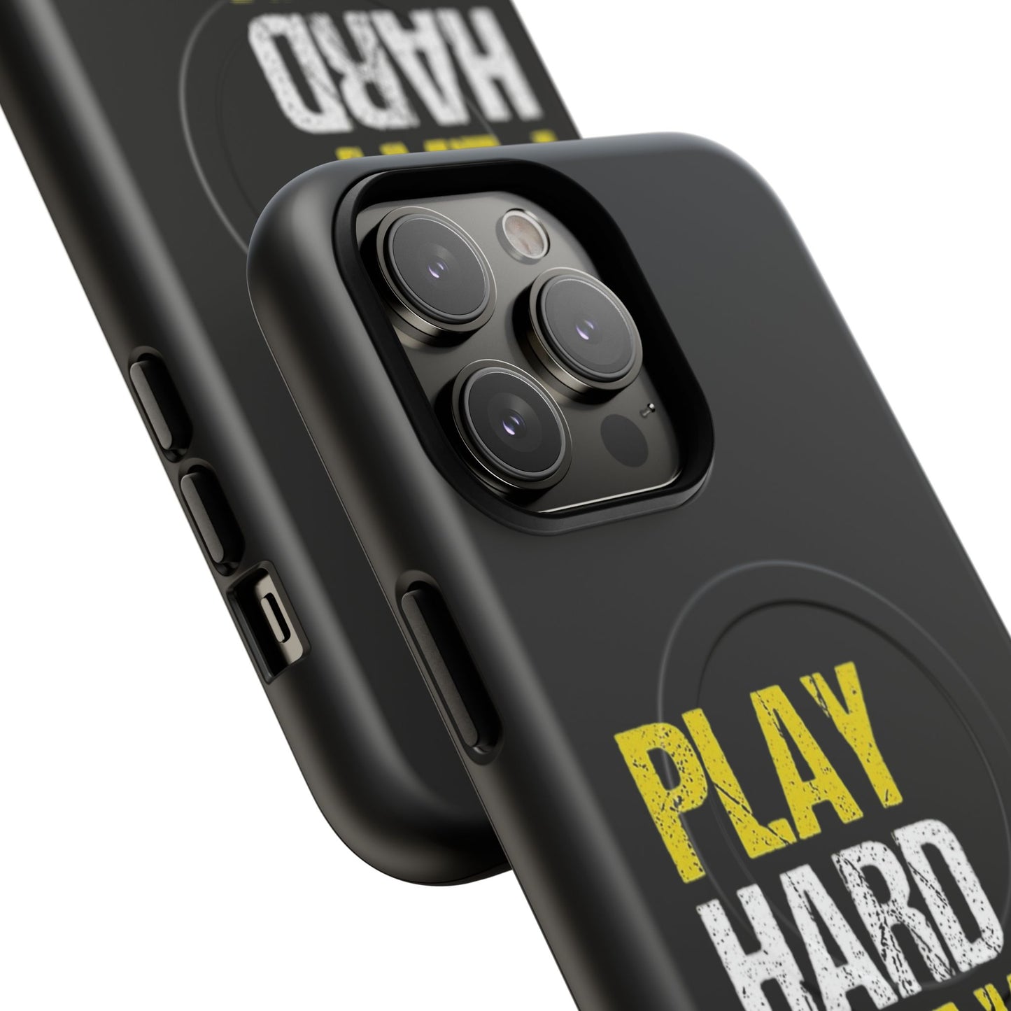 Tough Magnetic Phone Case, Play Hard Pray Harder, Durable Protection, Gifts for Gamers, Sports Enthusiasts, Everyday Use