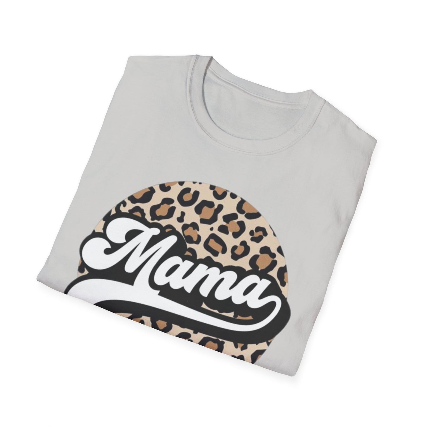 Mama Leopard Print Unisex T-Shirt, Cute Gift for Moms, Mother’s Day, Casual Wear, Animal Print Tee, Family T-Shirt