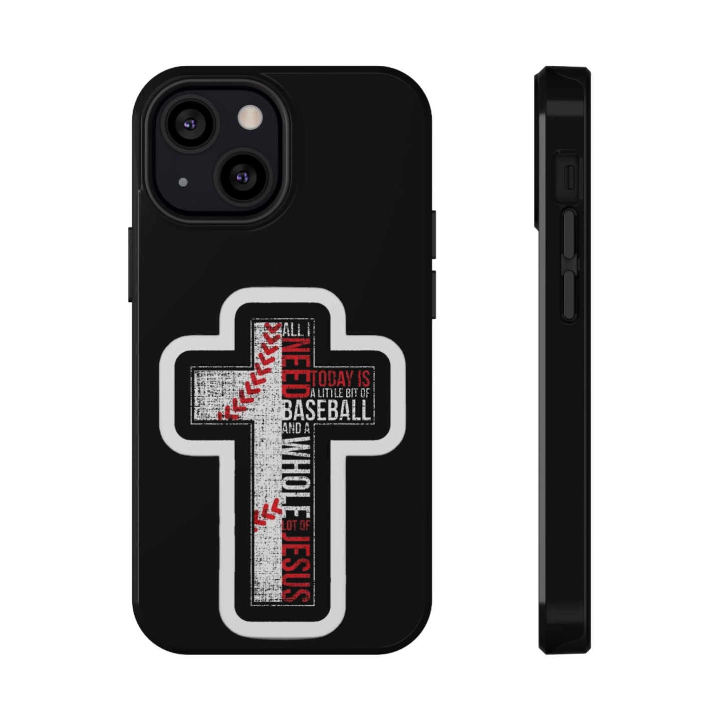 Baseball-themed Phone Case, Religious Cell Phone Cover, Impact-Resistant Case for Sports Lovers, Christian Gifts, Durable Mobile Accessory