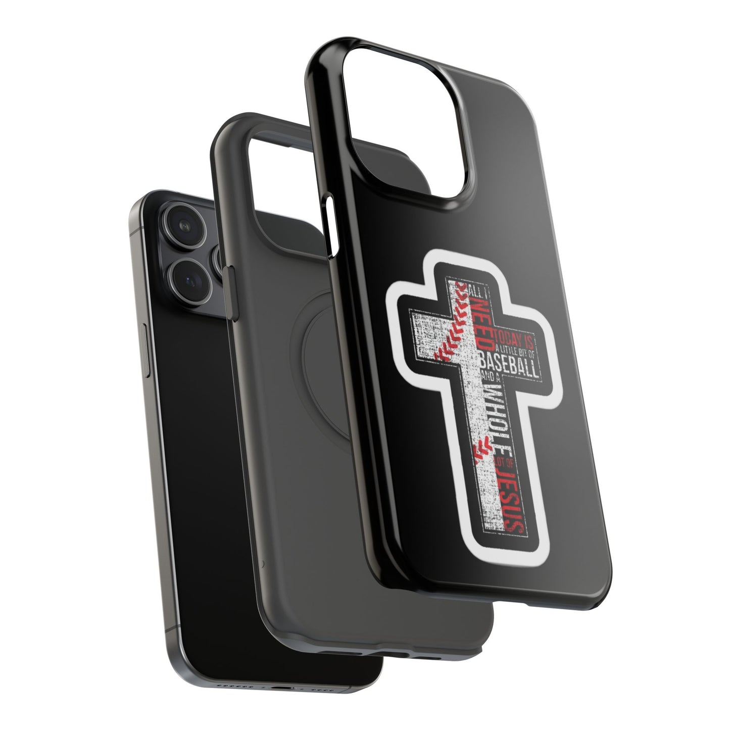 Baseball-themed Phone Case, Religious Cell Phone Cover, Impact-Resistant Case for Sports Lovers, Christian Gifts, Durable Mobile Accessory